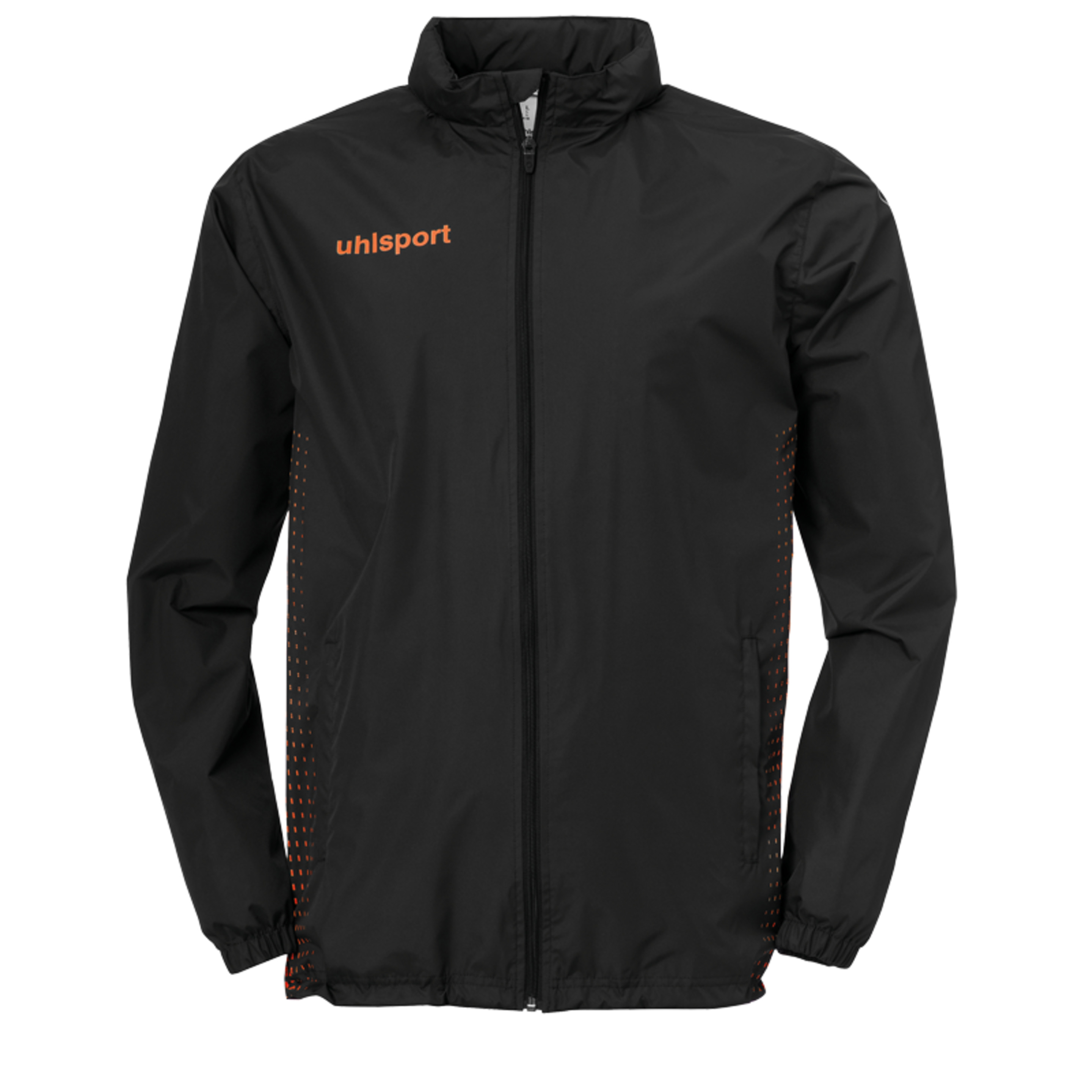 Score Rainjacket (chubasquero) Negro/naranja Fluor Uhlsport