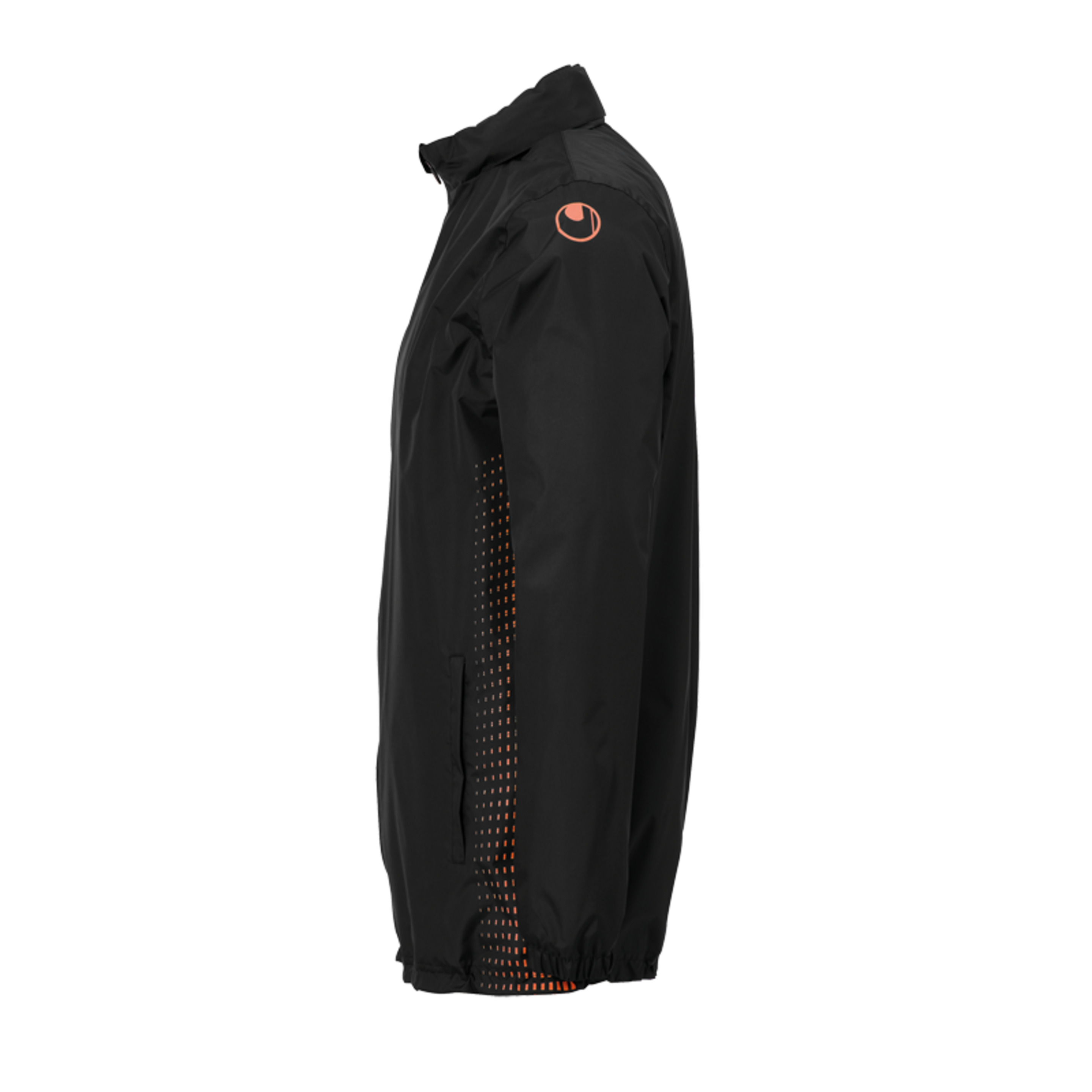 Score Rainjacket (chubasquero) Negro/naranja Fluor Uhlsport