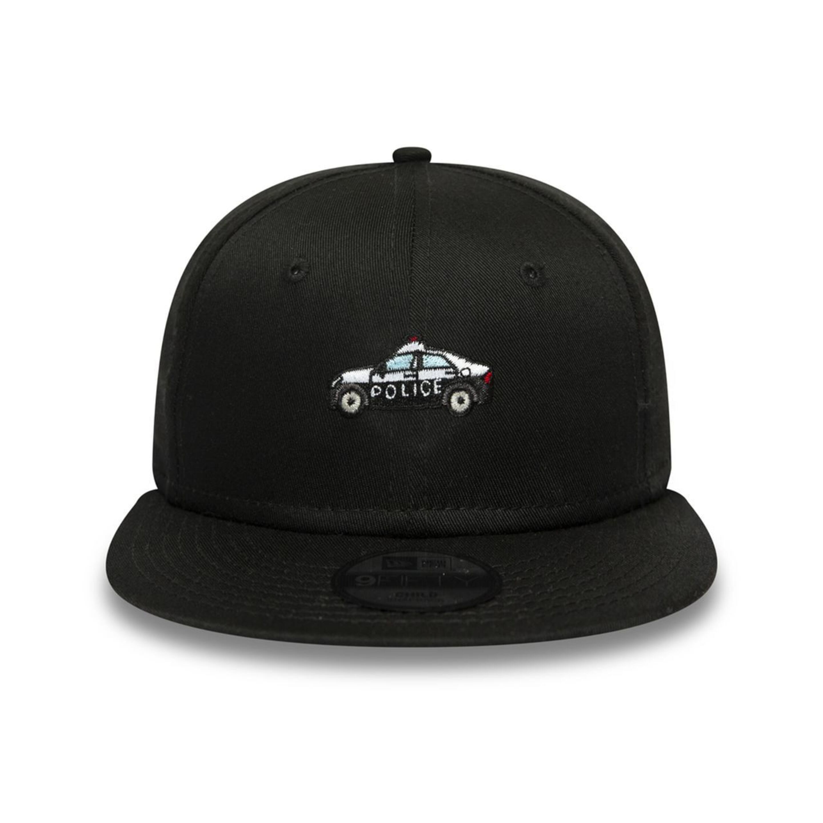 Gorra Plana Para Niño New Era 9fifty Coche De Policia Negra