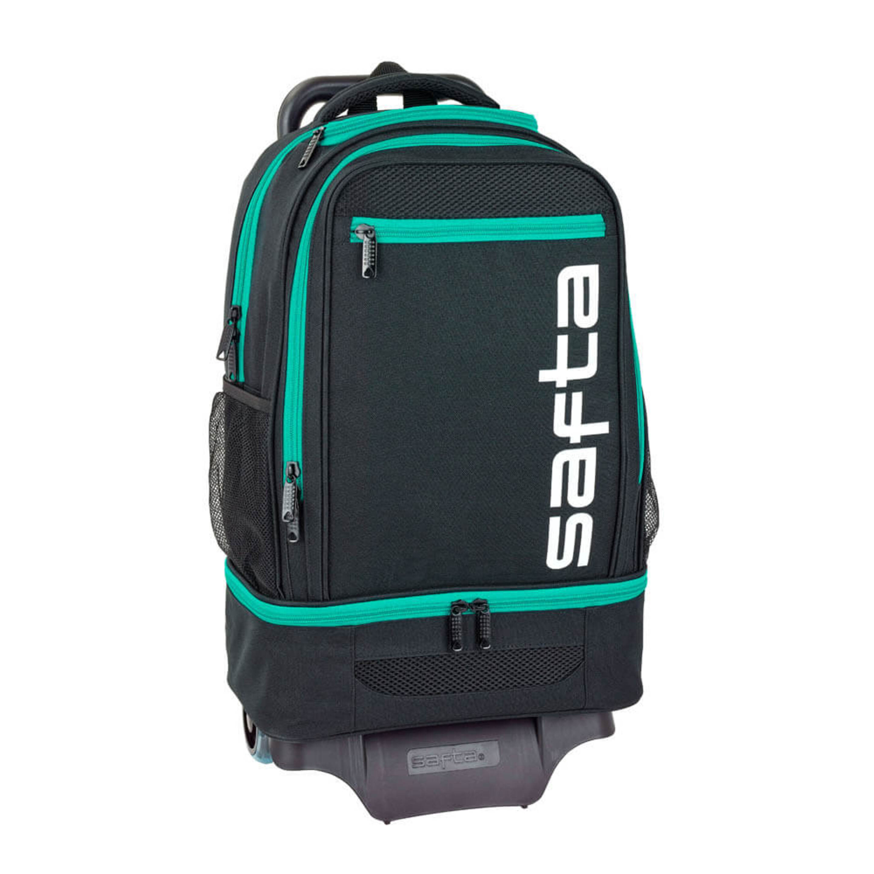 Mochila Multideporte Safta Green Con Carro