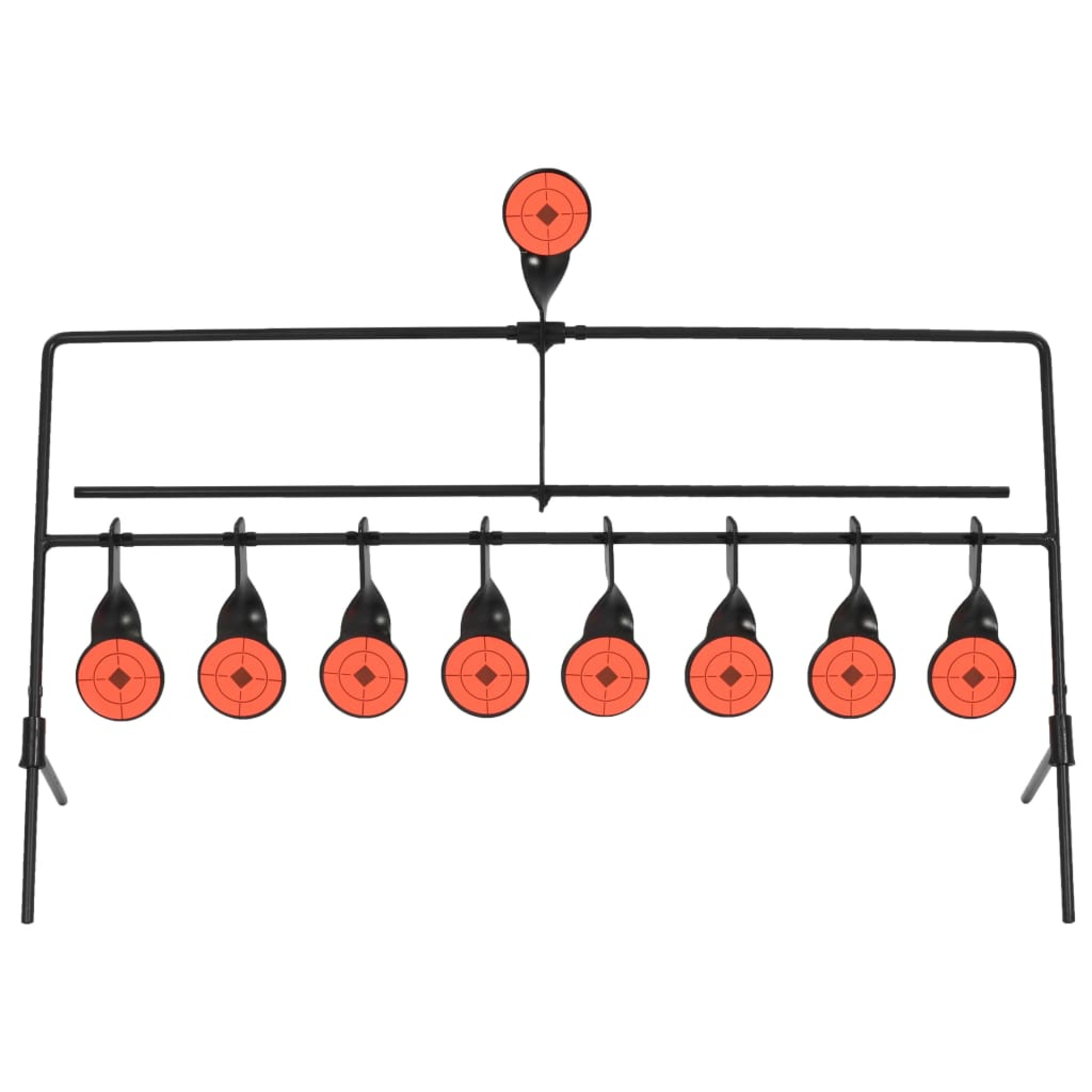 Vidaxl Objetivo De Tiro Giratorio Con Reinicio Automático 8 + 1 Figuras