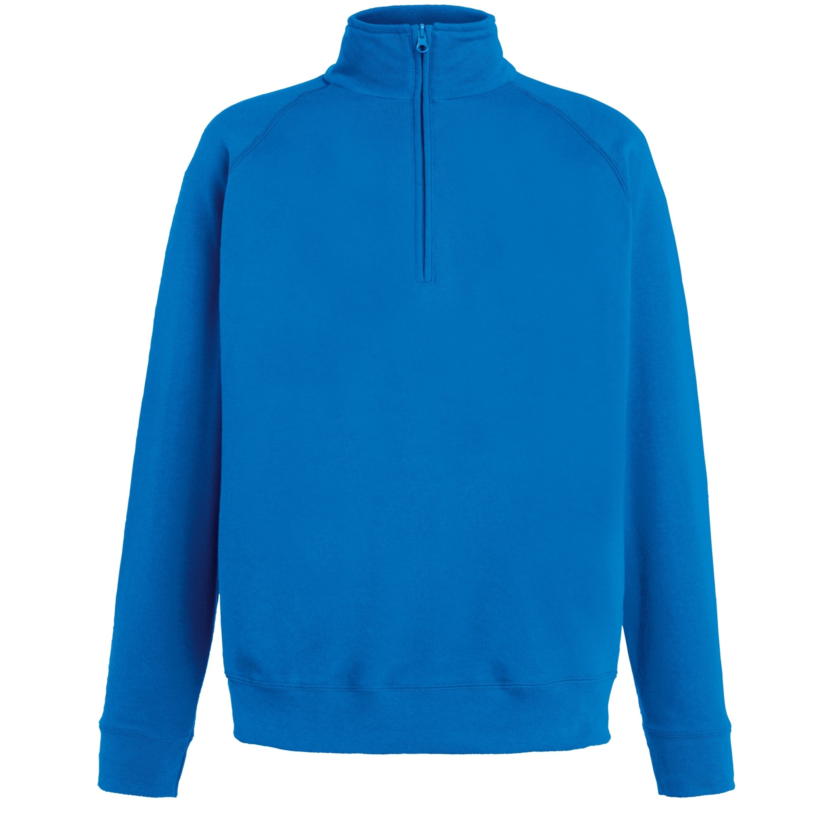 Sudadera Ligera Cremallera En El Cuello Hombre Caballero Fruit Of The Loom (Azul)