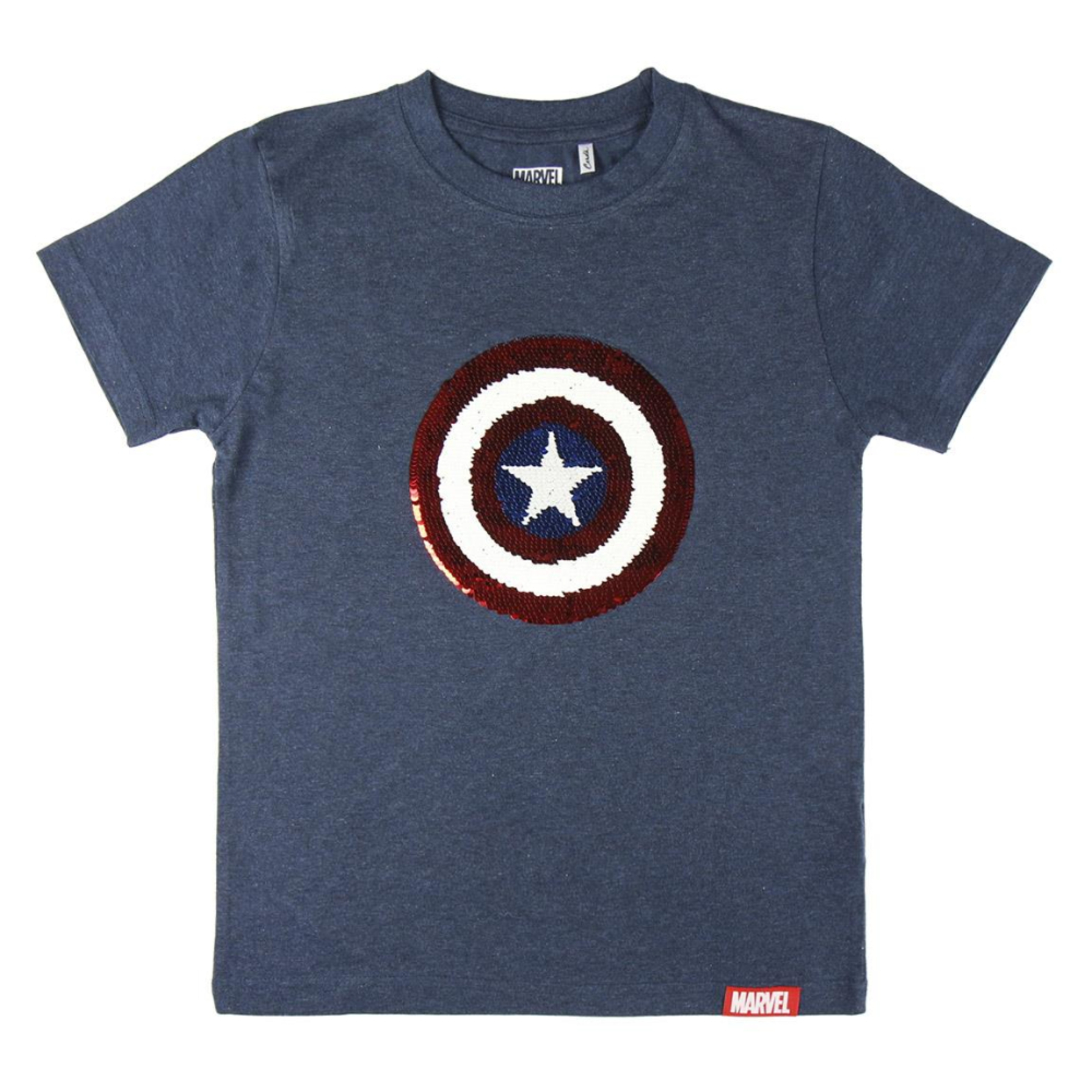 Camiseta Corta Capitán América 64062 - azul-marino - 