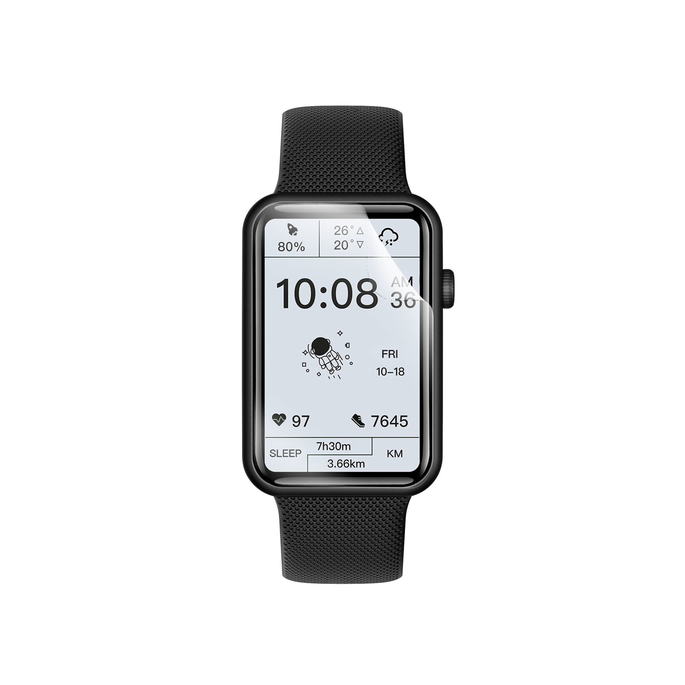 2 Protectores Smartwatch Para Ksix Tube - transparente - 