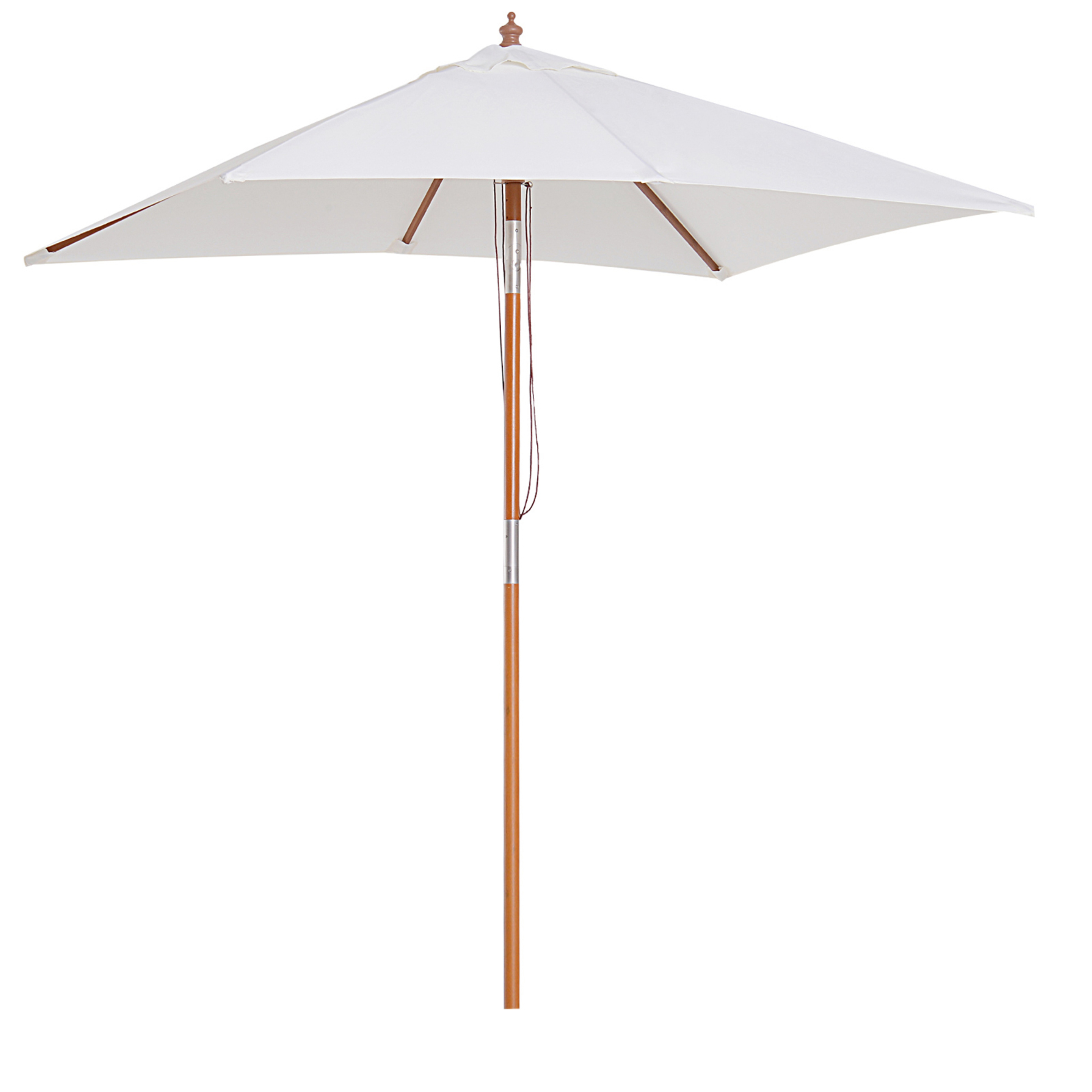 Outsunny® Sombrilla Parasol De Bambú Madera Para Jardín O Camping Playa
