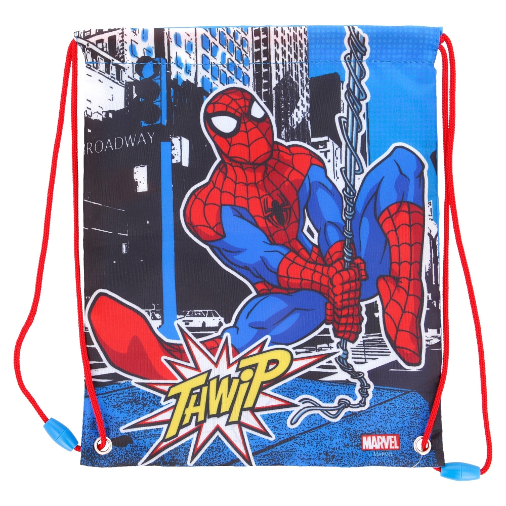 Bolsa Merienda Spiderman 25x30 Cm - azul-rojo - 