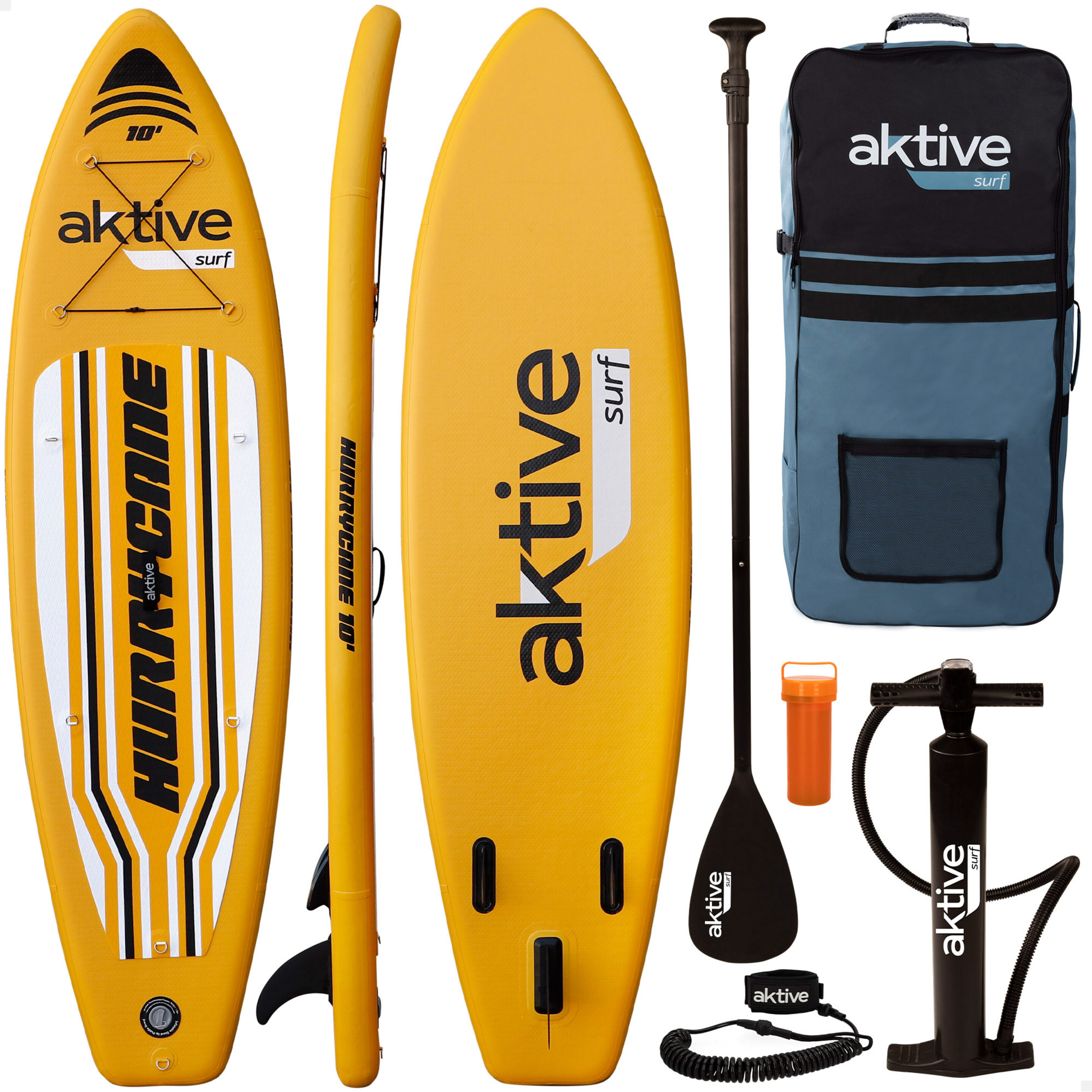 Tabla Paddle Surf Hinchable Nivel Avanzado 10' Aktive - amarillo - 