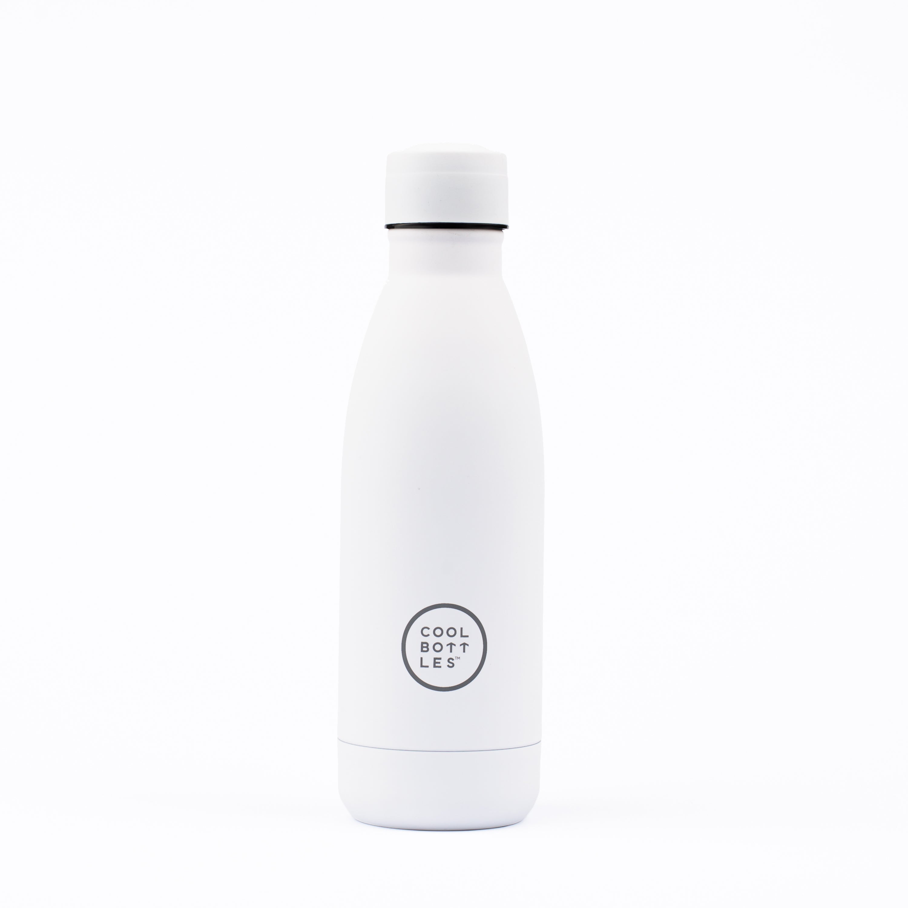 Garrafa Térmica De Aço Inoxidável Cool Bottles. Mono White 350ml - blanco - 
