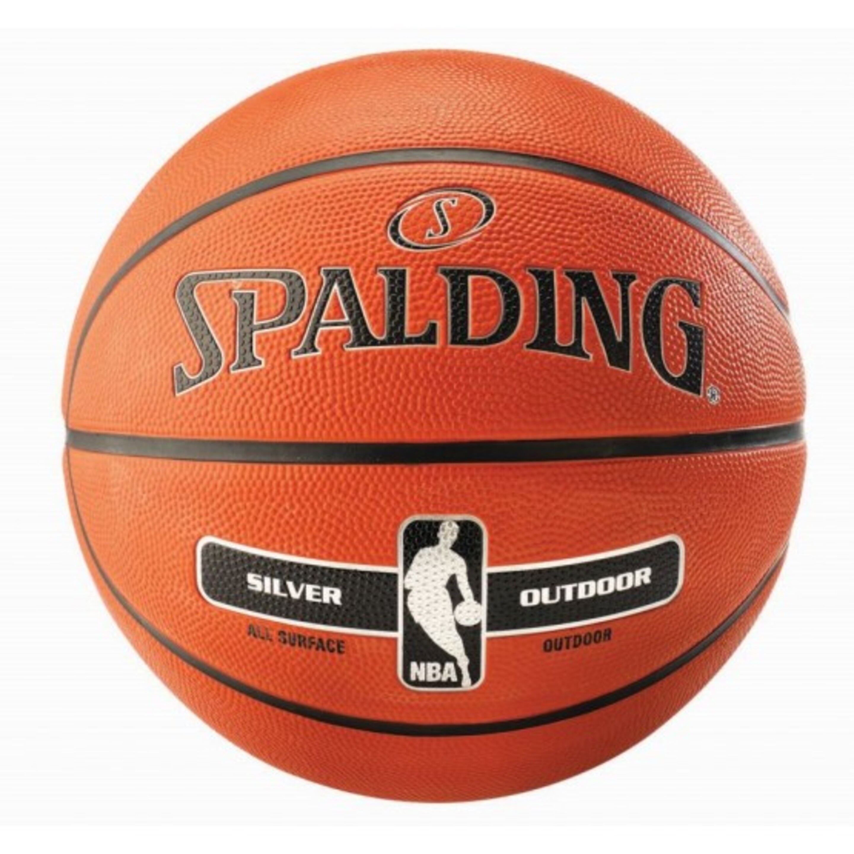 Balón De Baloncesto Spalding Nba Silver Outdoor Sz.5