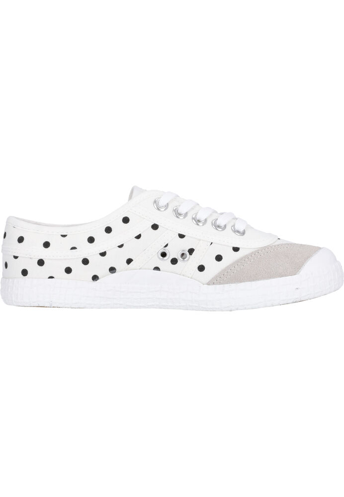 Kawasaki Polka Canvas Shoe  1024 Marshmallow