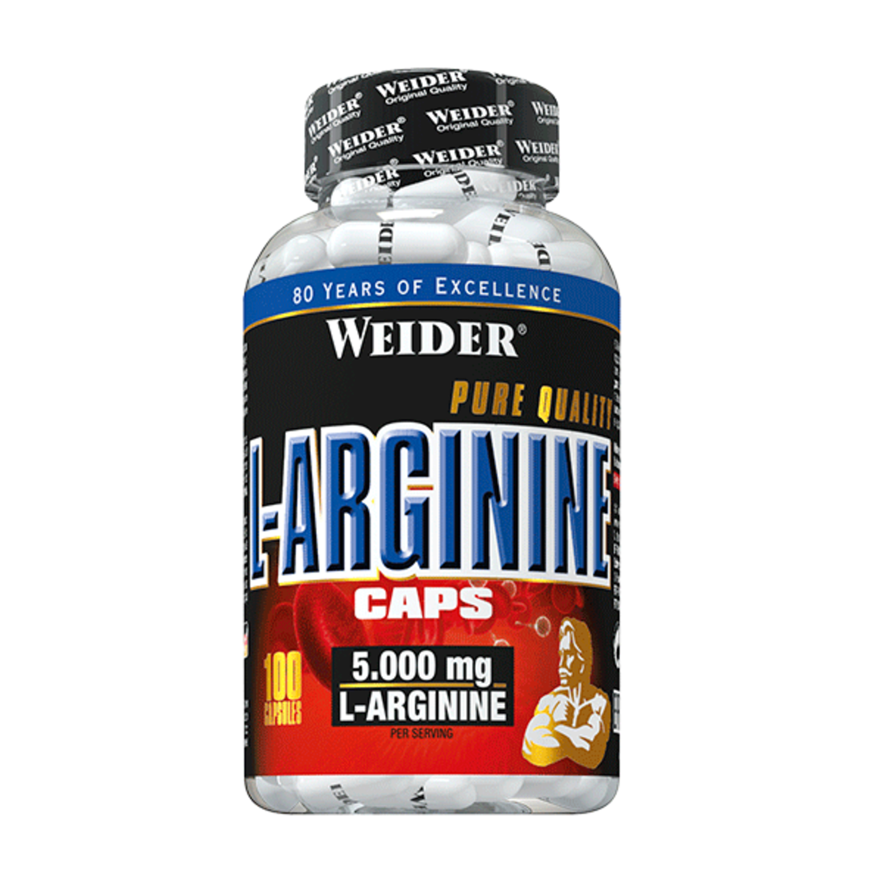 L-arginine Aminoácidos Weider  100 Cápsulas
