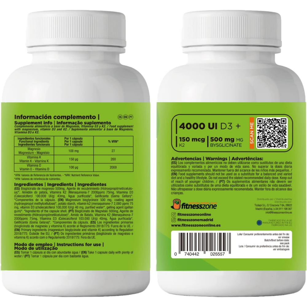Ultimate Formula Vitamin D3 & K2 + Magnesium 60 Caps  MKP
