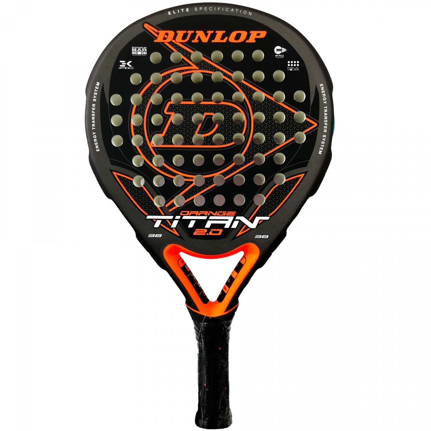 Pala De Pádel Dunlop Titan 2.0 - negro-naranja - 