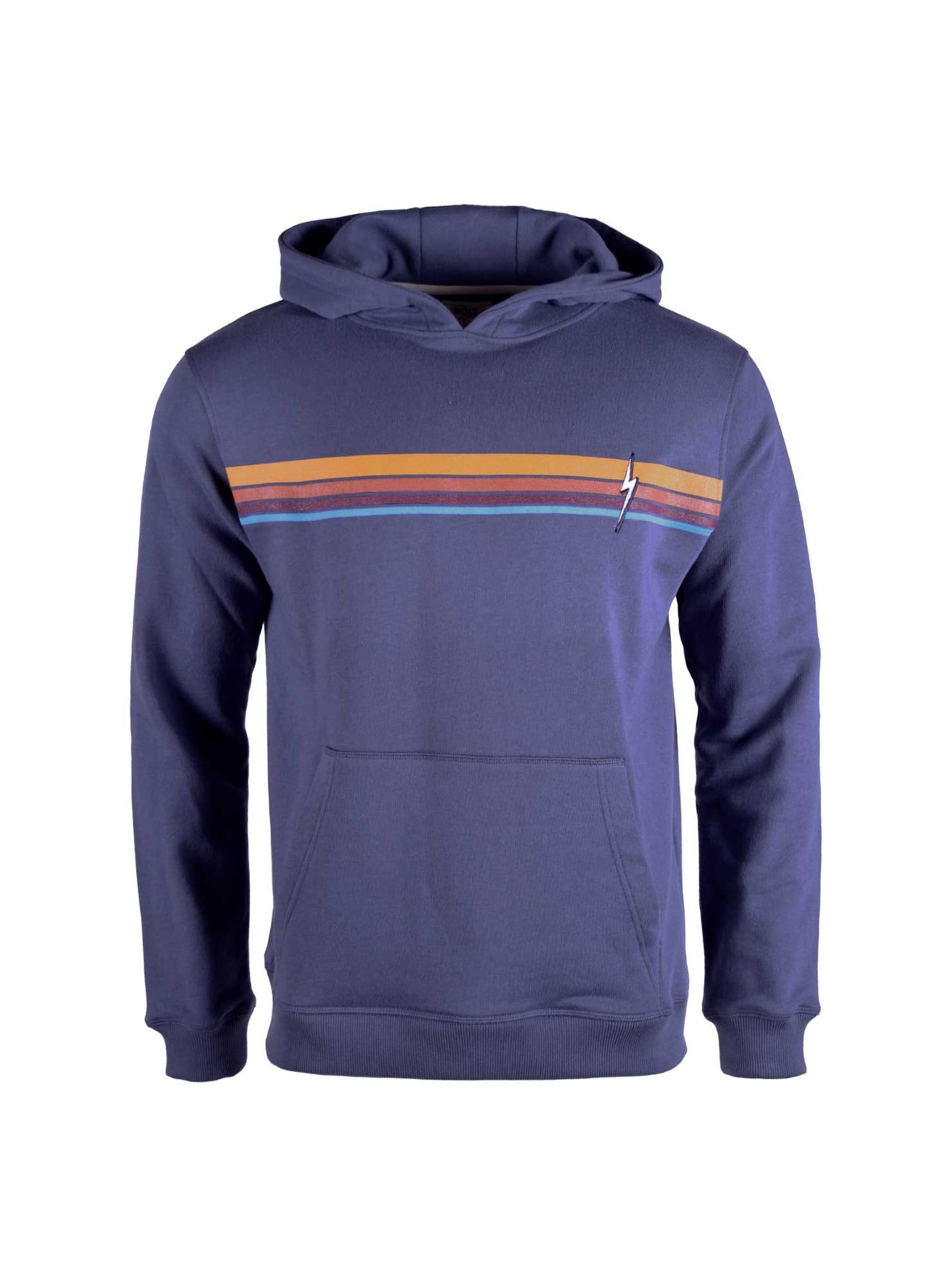 Sweatshirt Lightning Bolt Retro Stripes Hoodie - azul - 