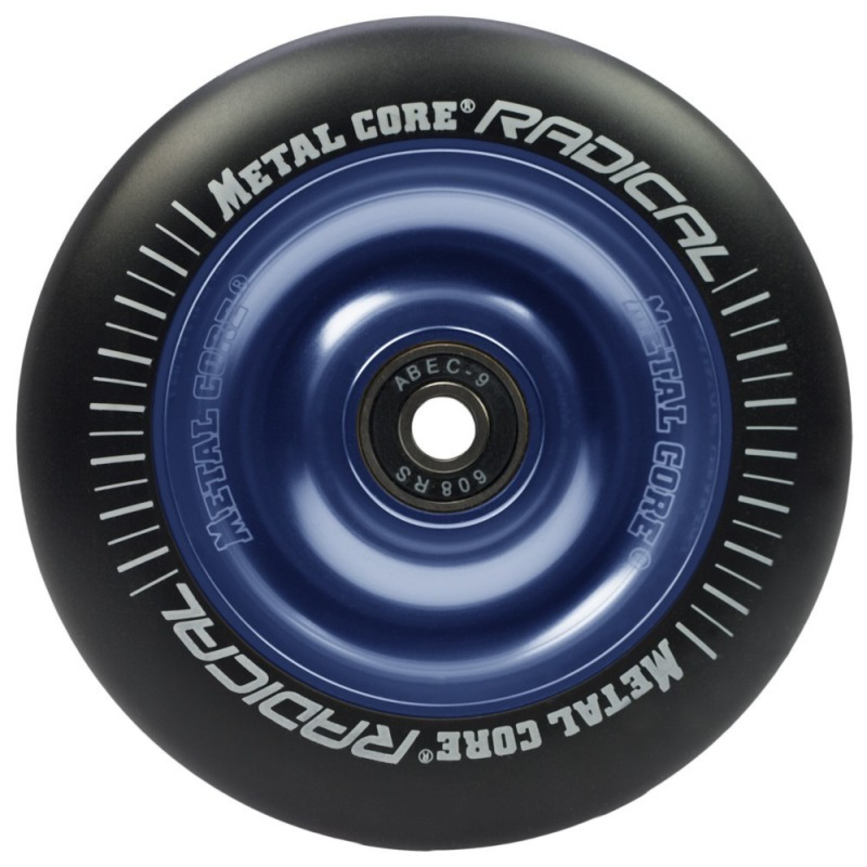 Ruedas Metal Core Radical Ref. Radical 110 Mm - Negro/Azul - Pieza De Recambio Patinete  MKP