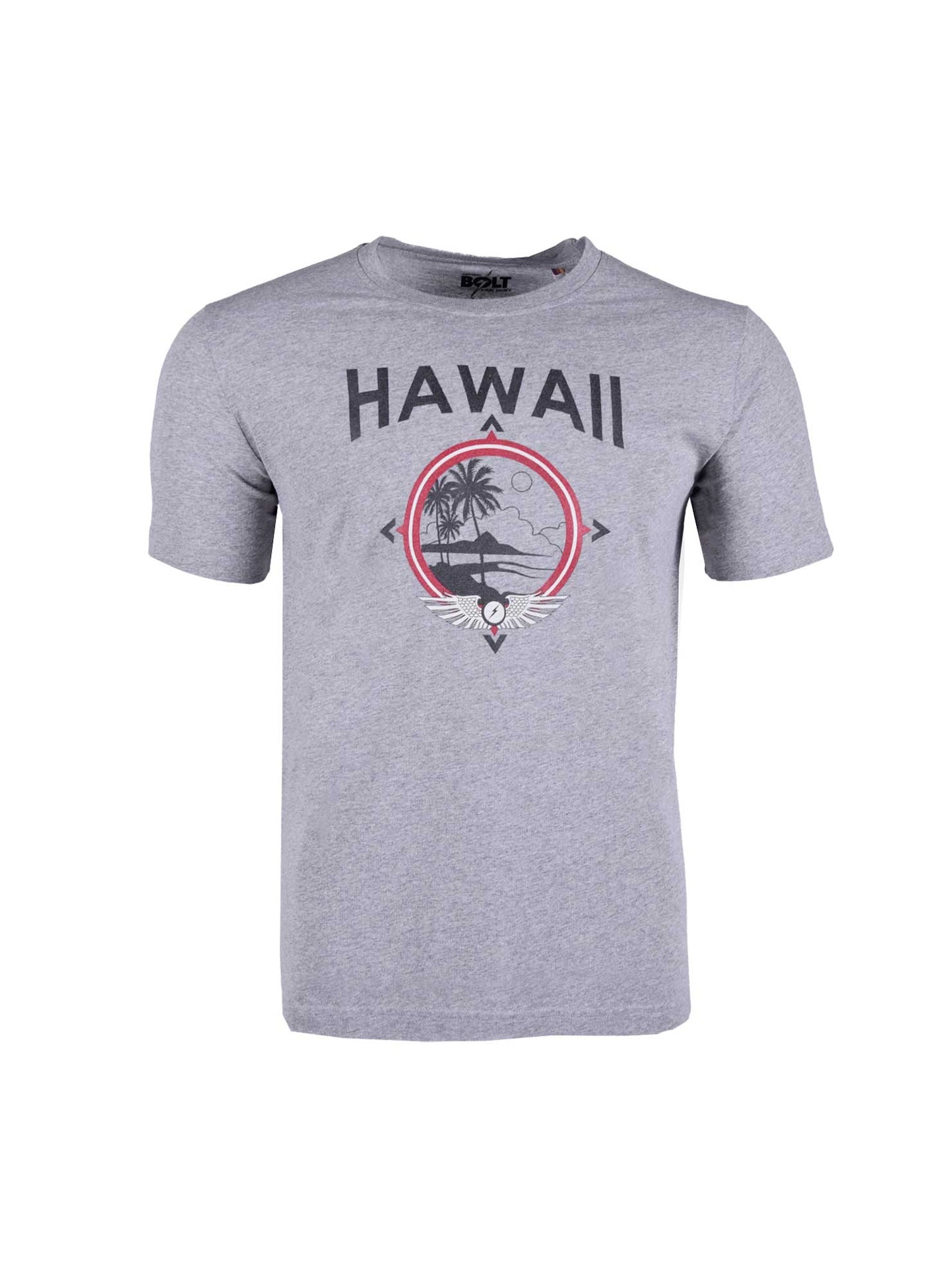Camiseta De Manga Corta Lightning Bolt Hawaiian Hot Spot T-shirt - ceniza - 