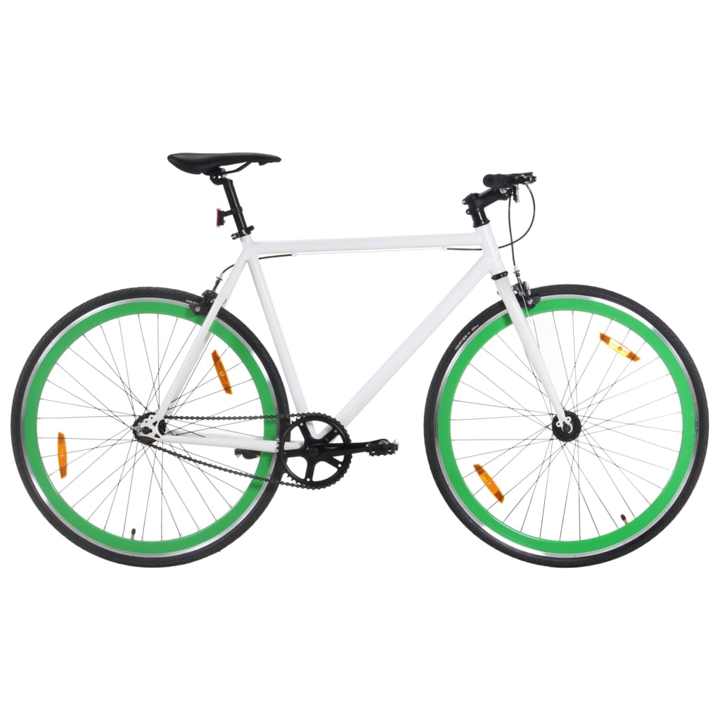Bicicleta De Piñón Fijo Vidaxl De Una Sola Velocidad - verde - 