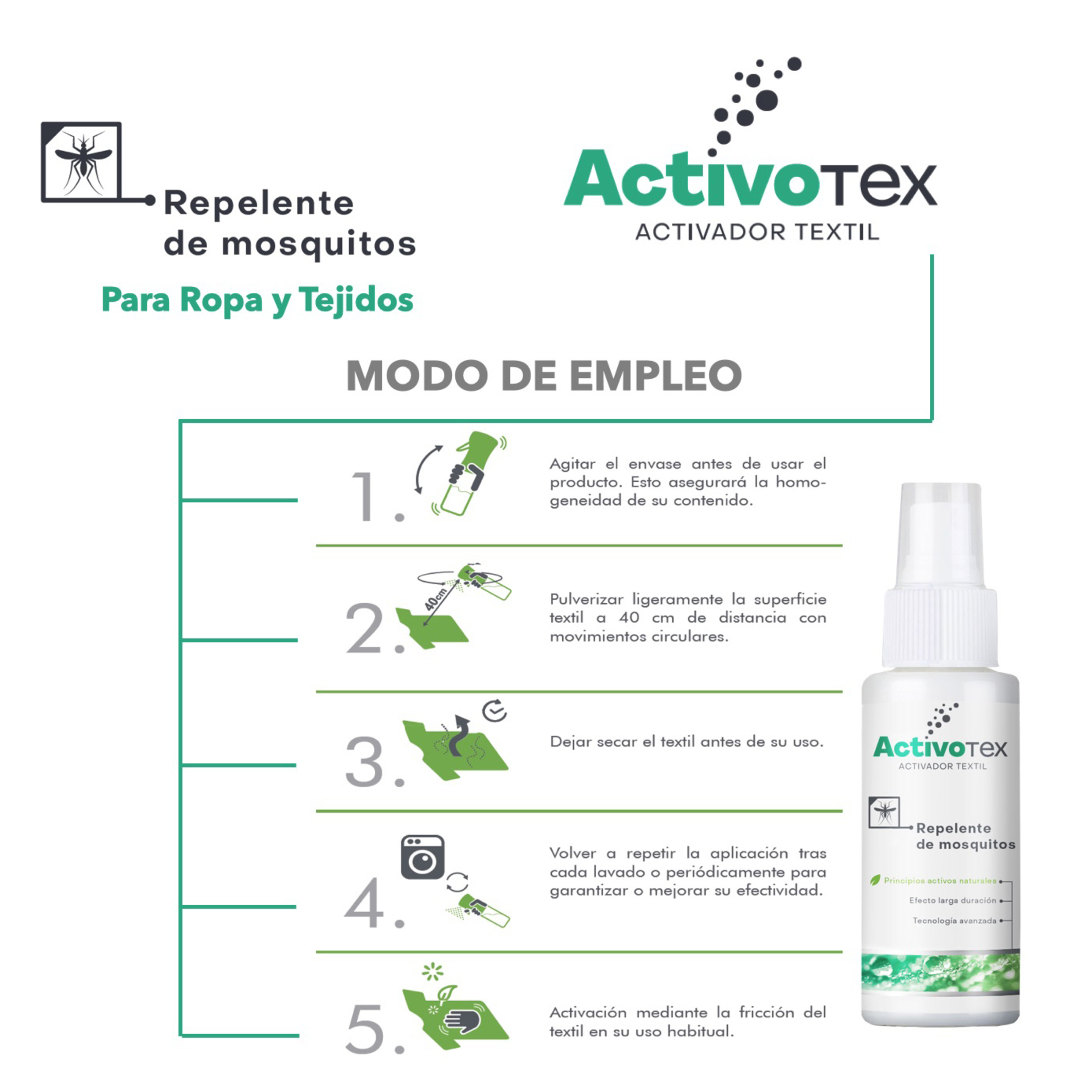 Repelente Mosquitos Larga Duración 80 Ml