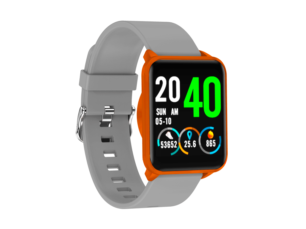 Leotec Smartwatch Funny Orange And Grey