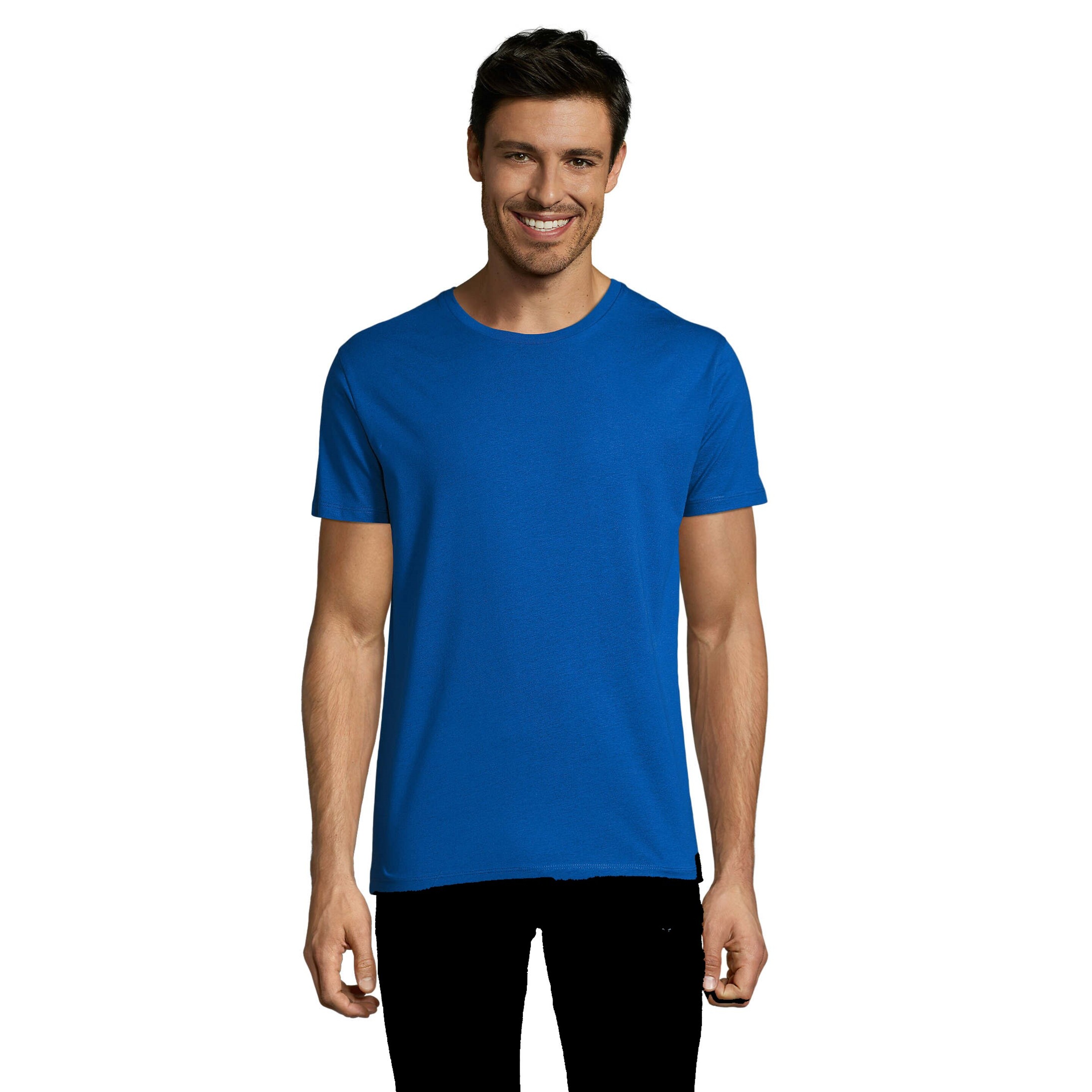 Camiseta Masculina Crewneck Martin - azul-royal - 