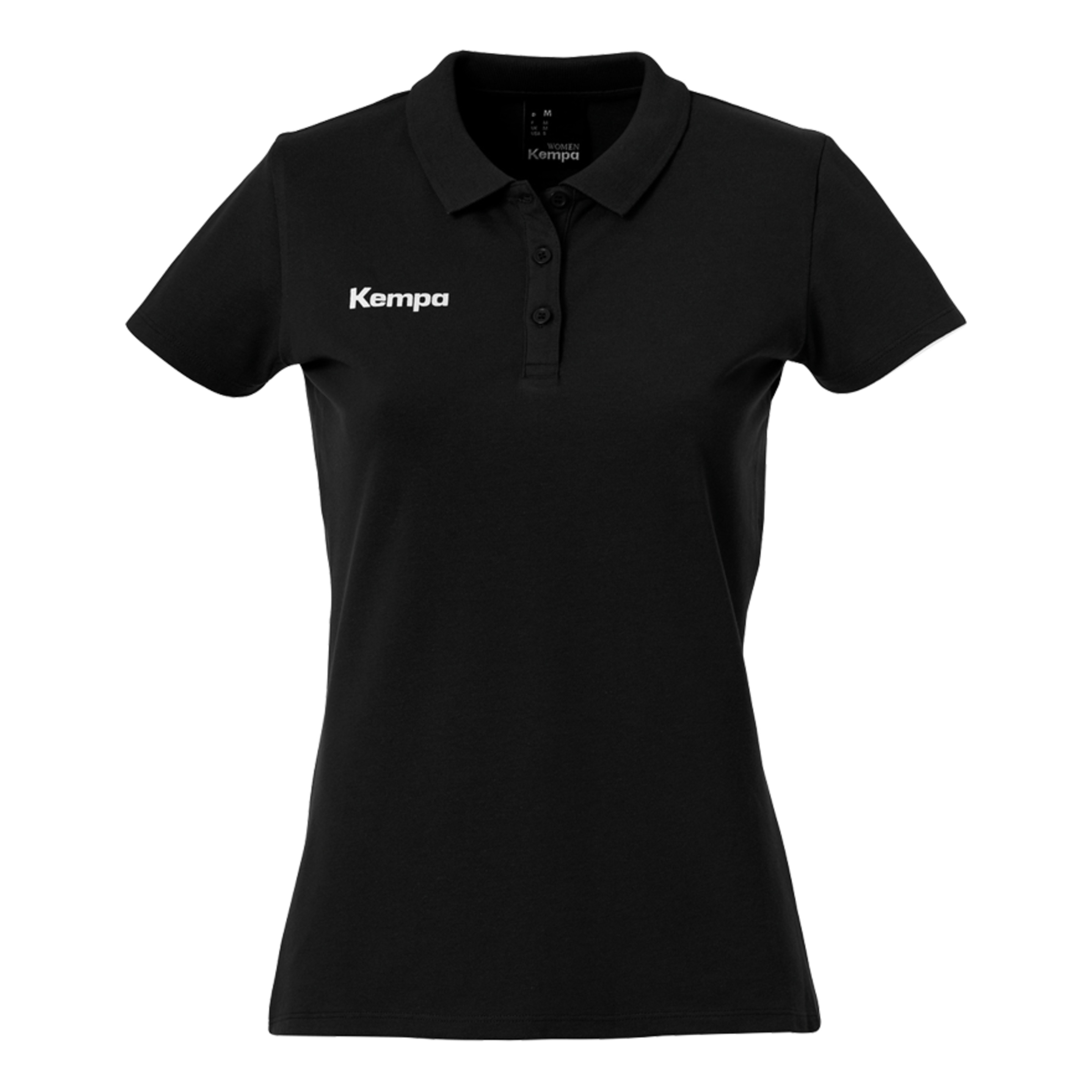 Polo Shirt De Mujer Negro Kempa