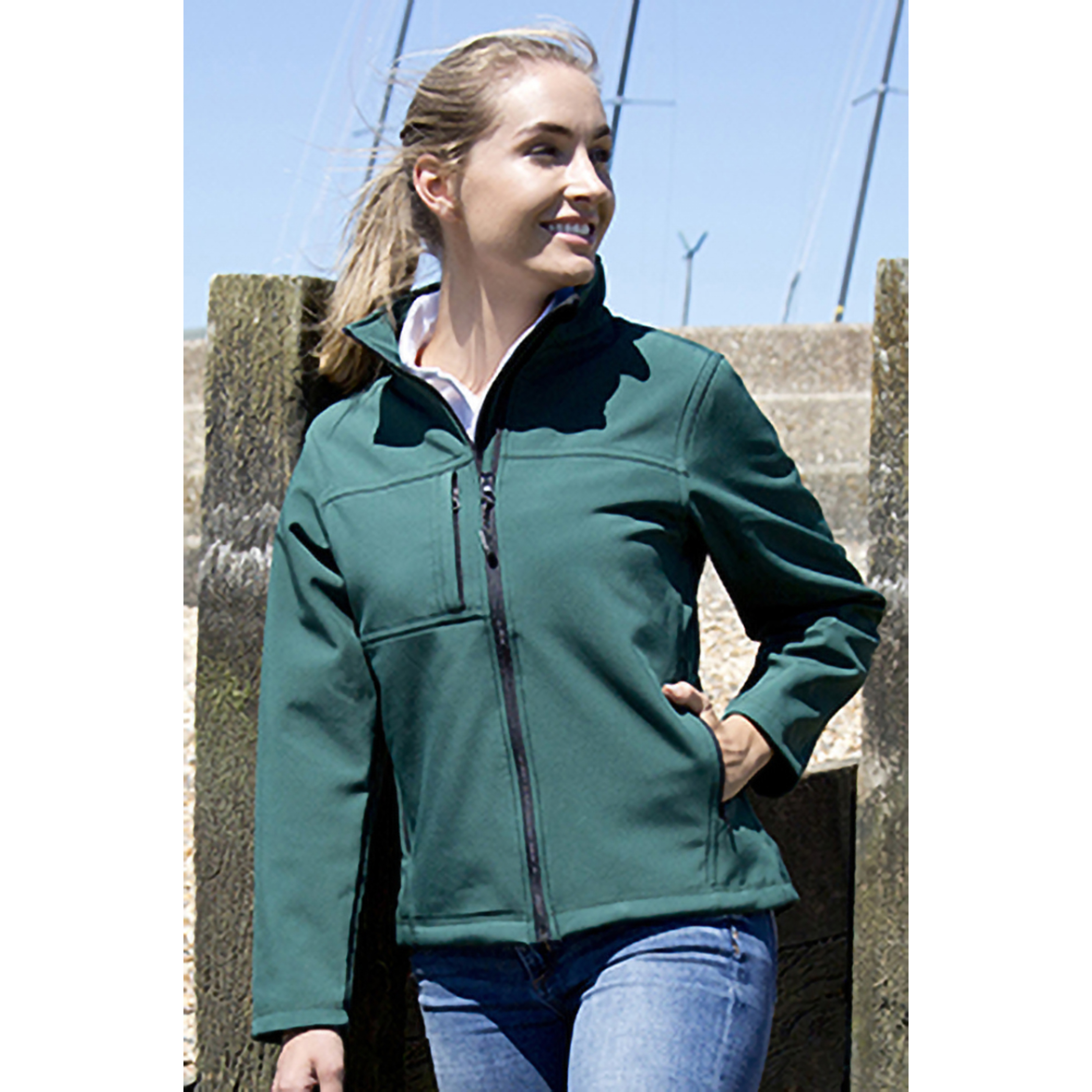 Chaqueta Modelo Softshell Premium 3 Layer Performance ( Transpirable, Resistente Al Agua Y Viento)