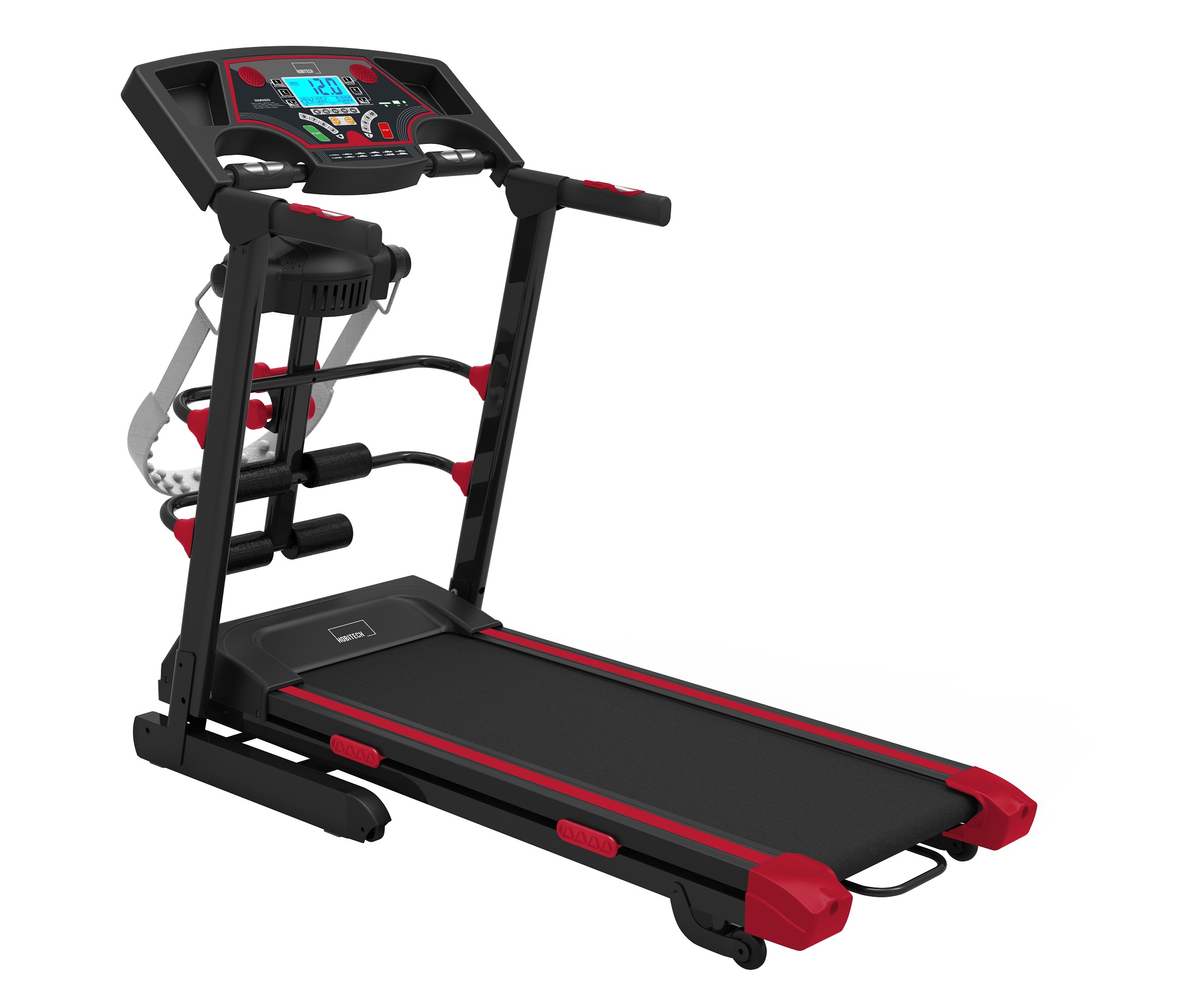 Cinta De Correr 2hp Multi Gym Inclinación Y Programas Automáticos - negro-rojo - 