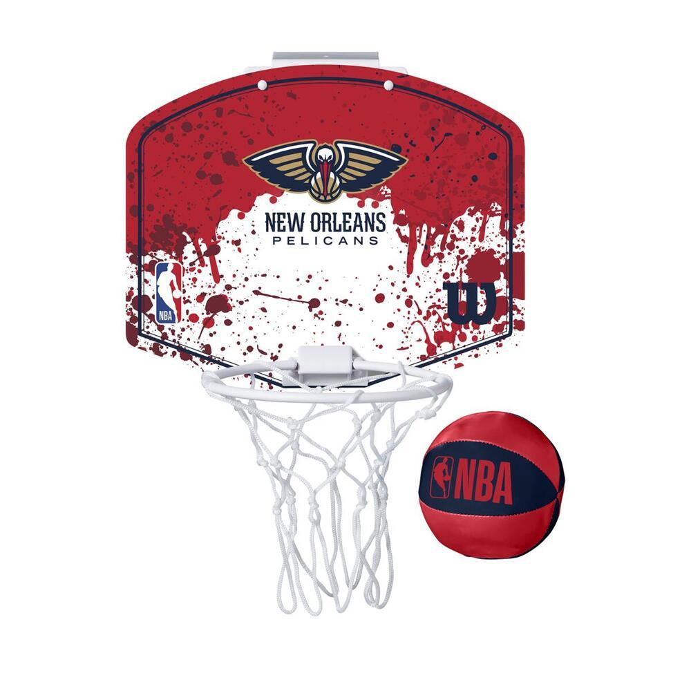 Mini Canasta De Baloncesto Wilson Nba New Orleans Pelicans - rojo - 