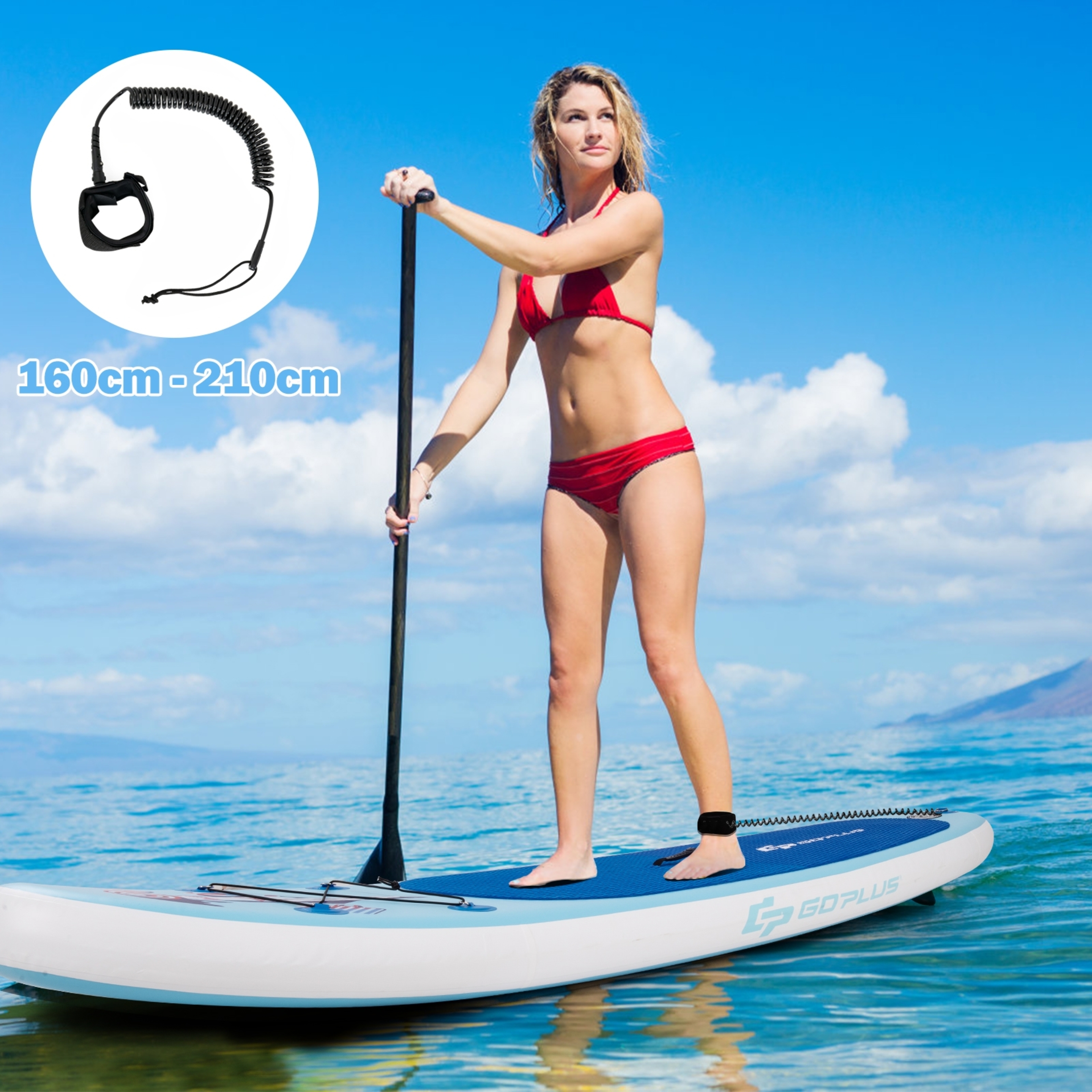 Tabla Hinchable Costway Paddle Surf Sup 305x76x15 Cm - Azul - Tabla Hinchable  MKP