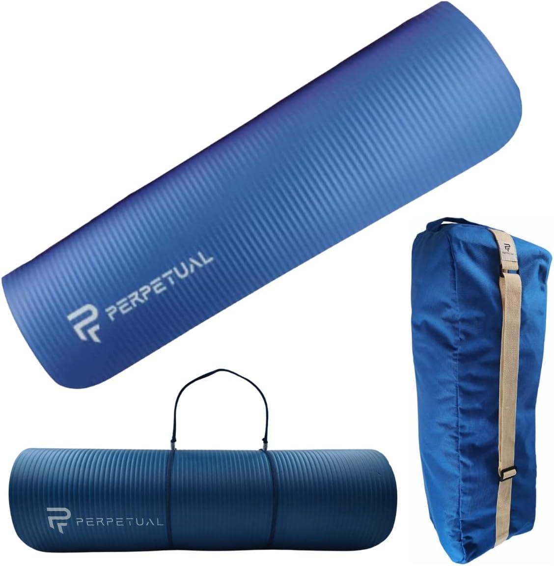 Kit Esterilla De Yoga Y Pilates Perpetual De 10mm Con Bolsa De Transporte Y Correa  MKP