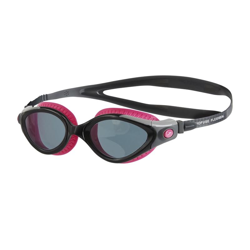 Óculos De Natação Flexíveis Para /ladias Speedo Biofuse Flexiseal - negro-rosa - 