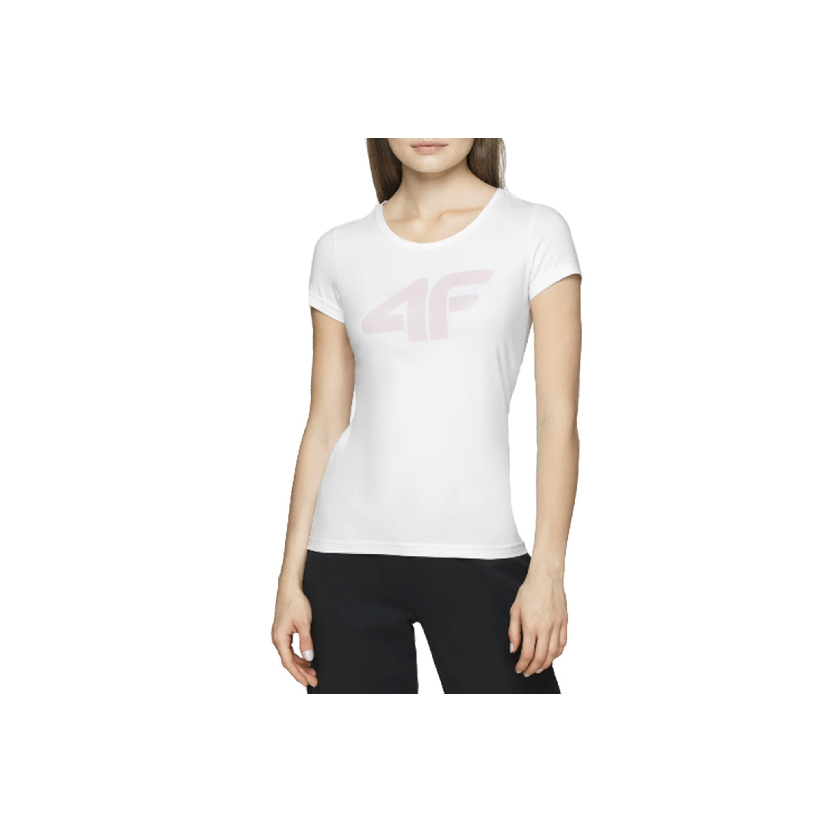 4f Women's T-shirt Nosh4-tsd005-10s - blanco - Mujer, Blanco, Camiseta  MKP
