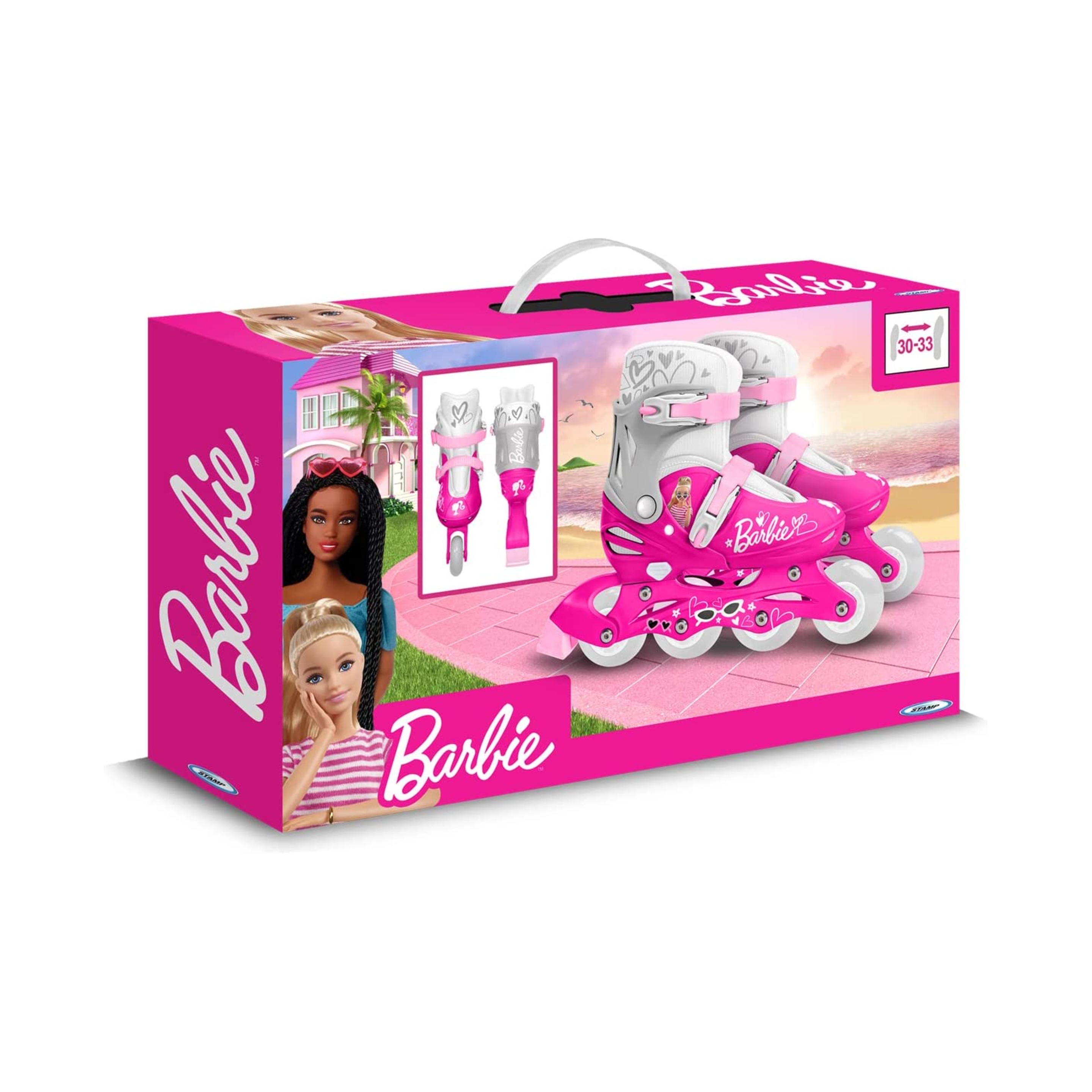 Patines Línea Barbie - Rosa - Patines 4 Ruedas Niños  MKP