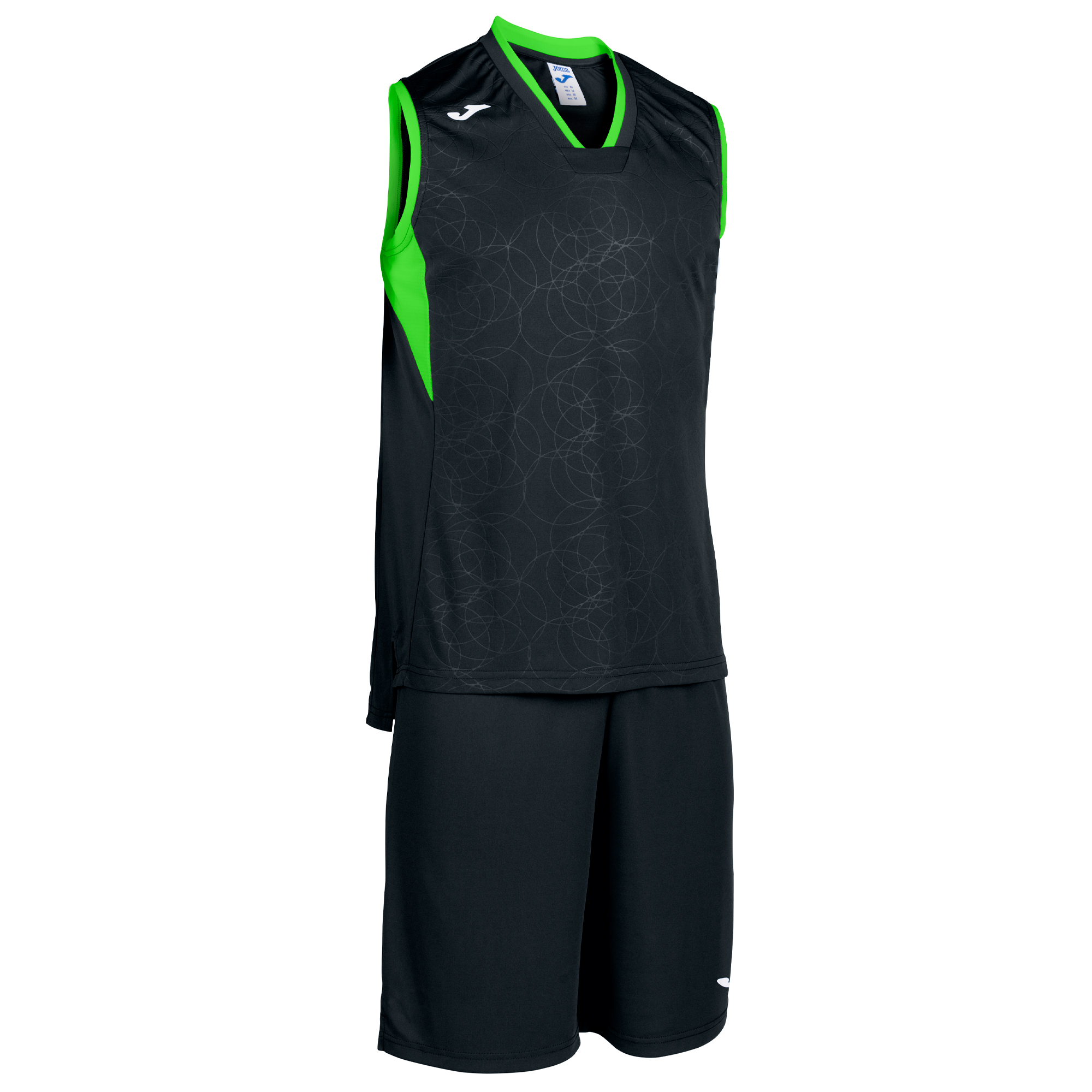 Conjunto Joma Campus Preto Verde Fluorescente