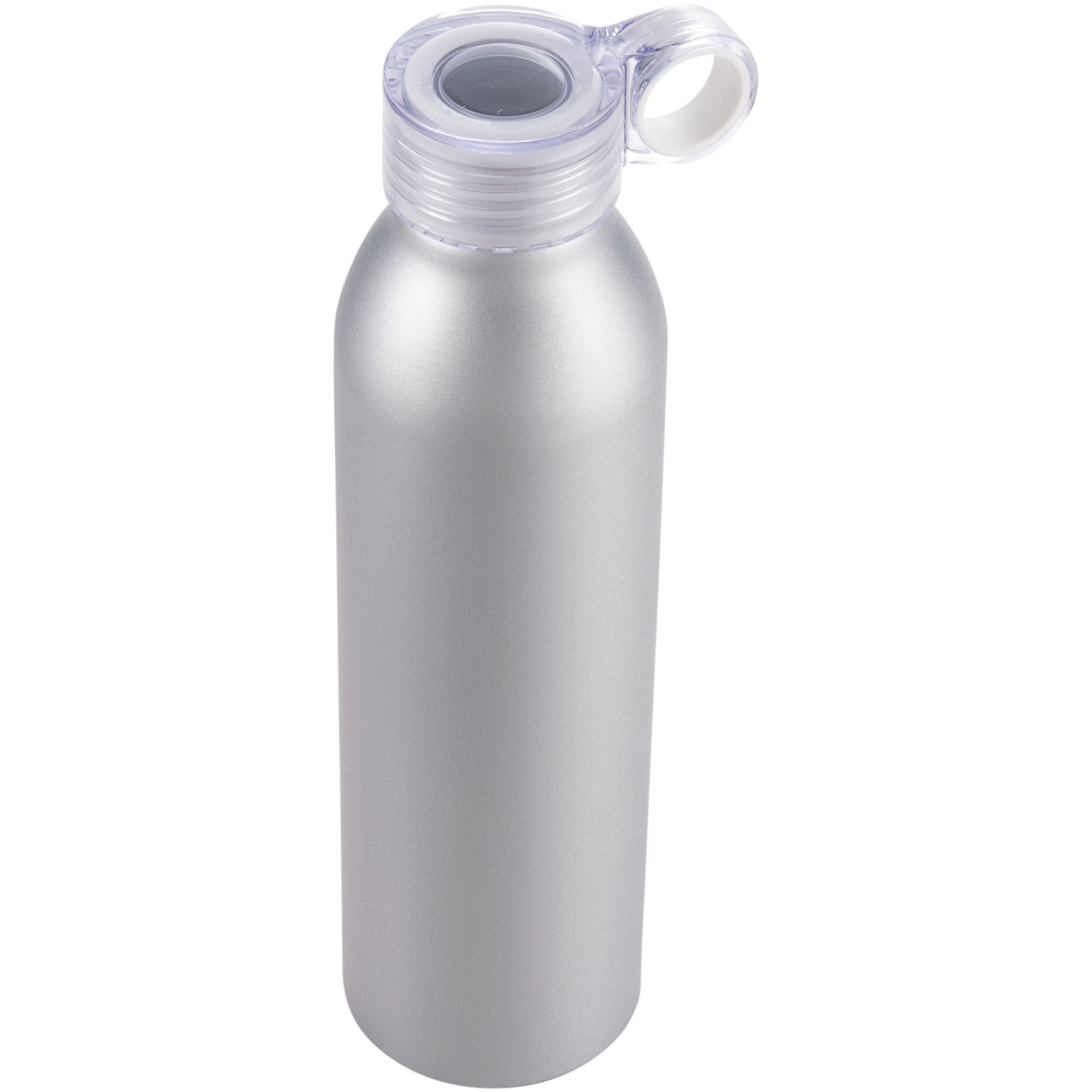 Botella Deportiva De Aluminio Modelo Grom Bullet (Plateado)