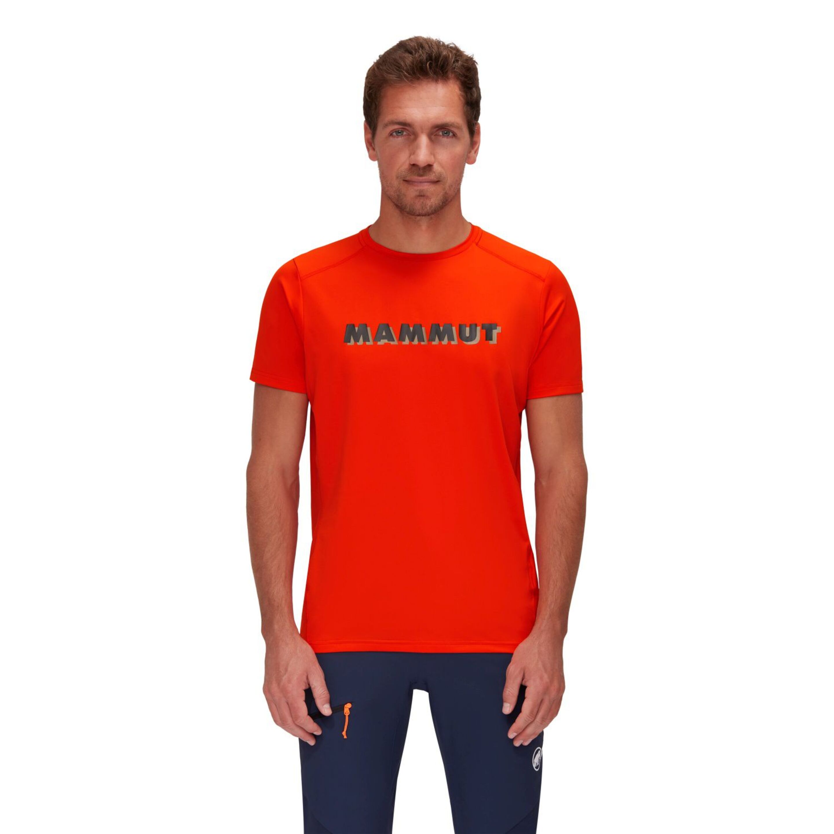 Camiseta De Montanha Mammut Splide Logo - rojo - 