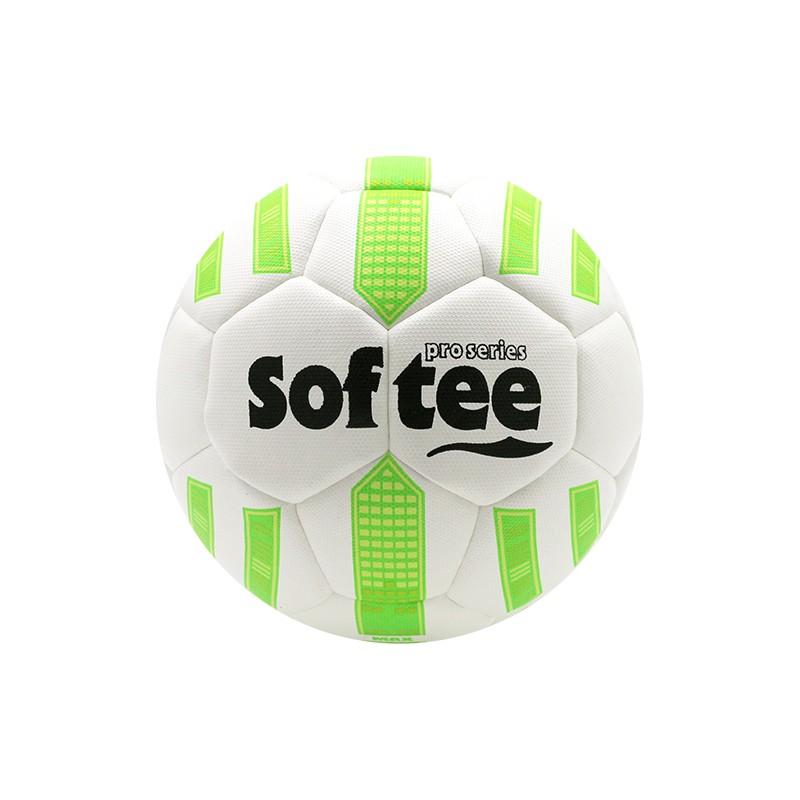 Balón De Futbol Hibrido Softee Max - blanco-verde-fluor - 