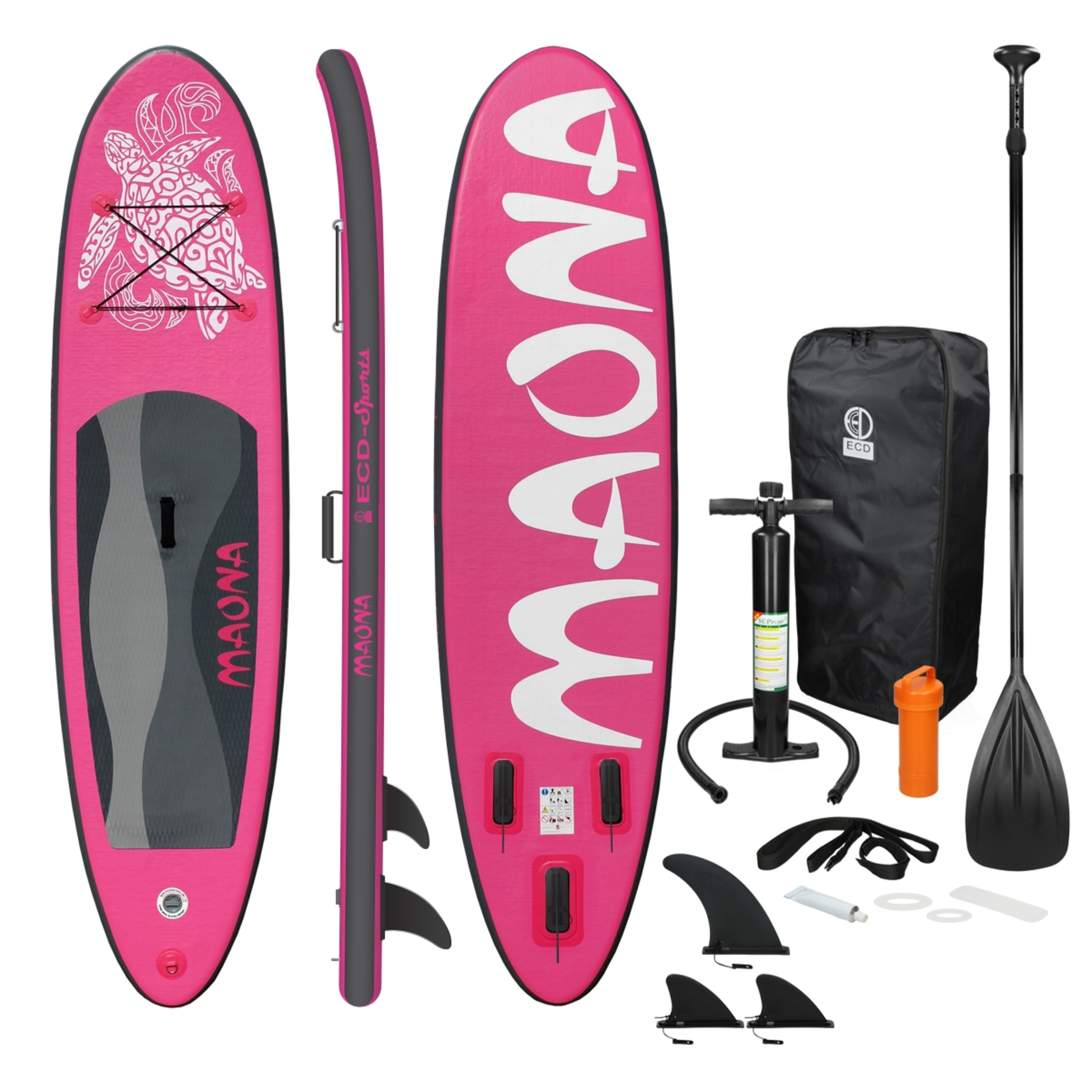 Tabla De Stand Up Paddle Inflable Maona 308x78x10 Cm - rosa - 