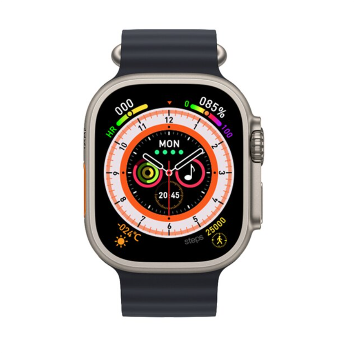 Reloj Inteligente Smartwatch Smartek Sw-wk8 Ultra Serie 8,bt, Llamadas, Carga Inalámbrica - negro - 