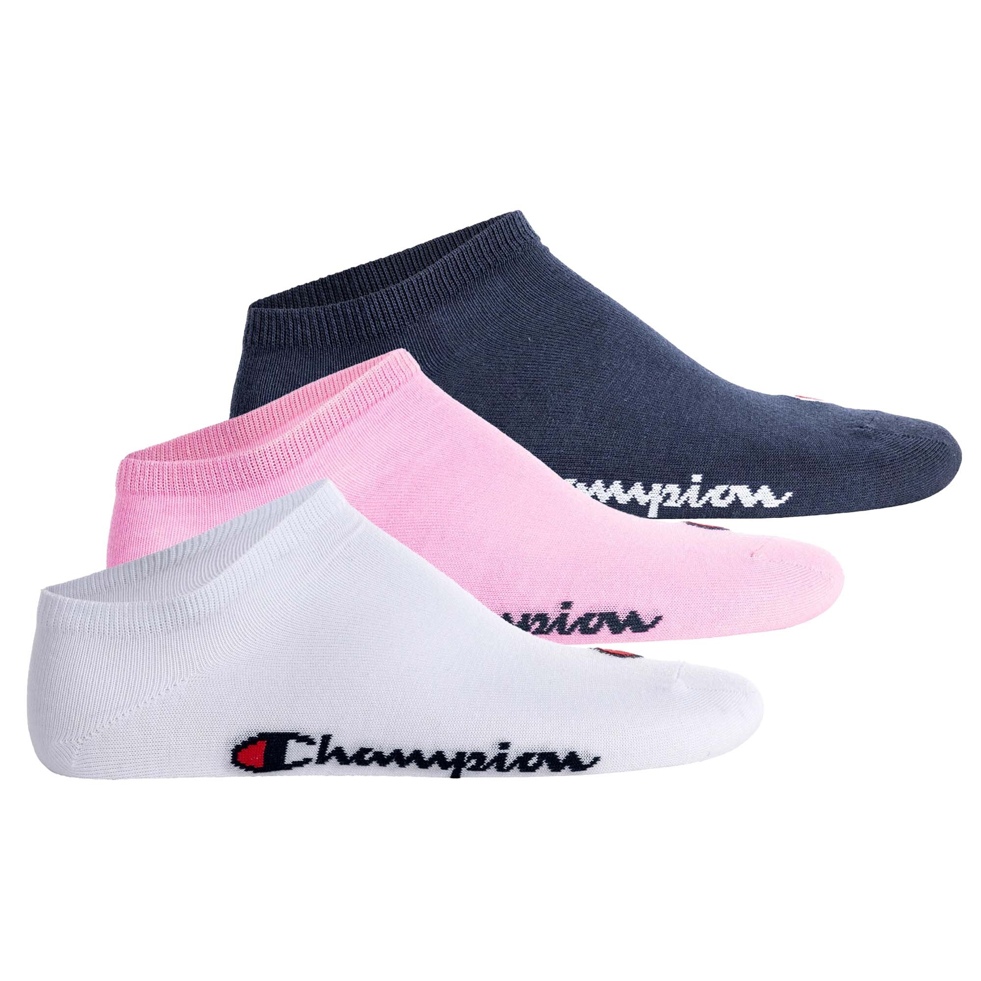 Paquete De 3 Calcetines Champion Liso - blanco-rosa - 