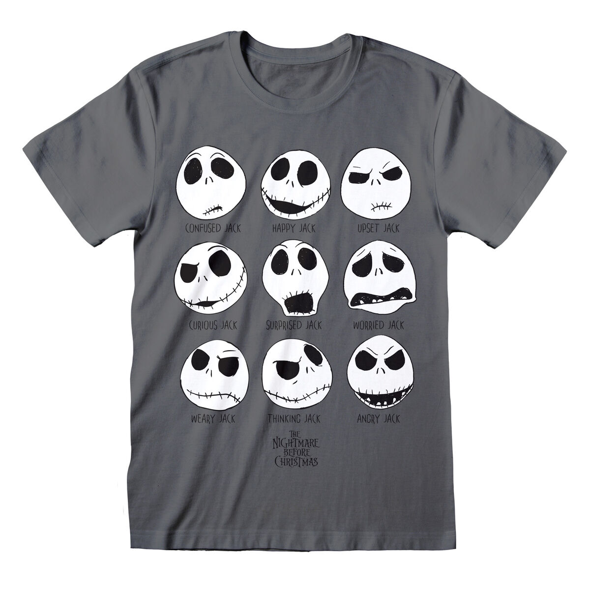 Camiseta De Manga Corta The Nightmare Before Christmas Many Faces