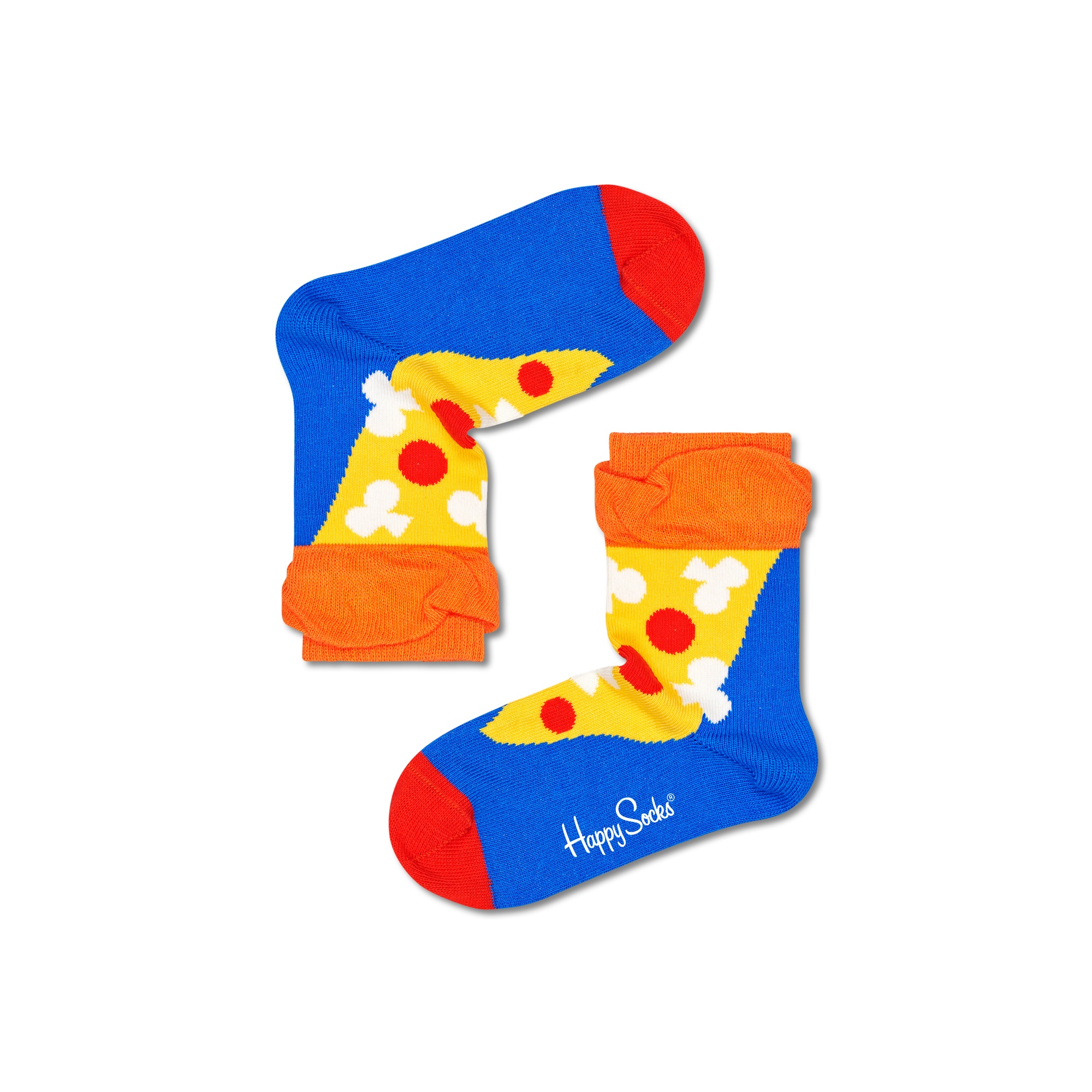 Par De Meias Kids Pizza Slice - multicolor - 