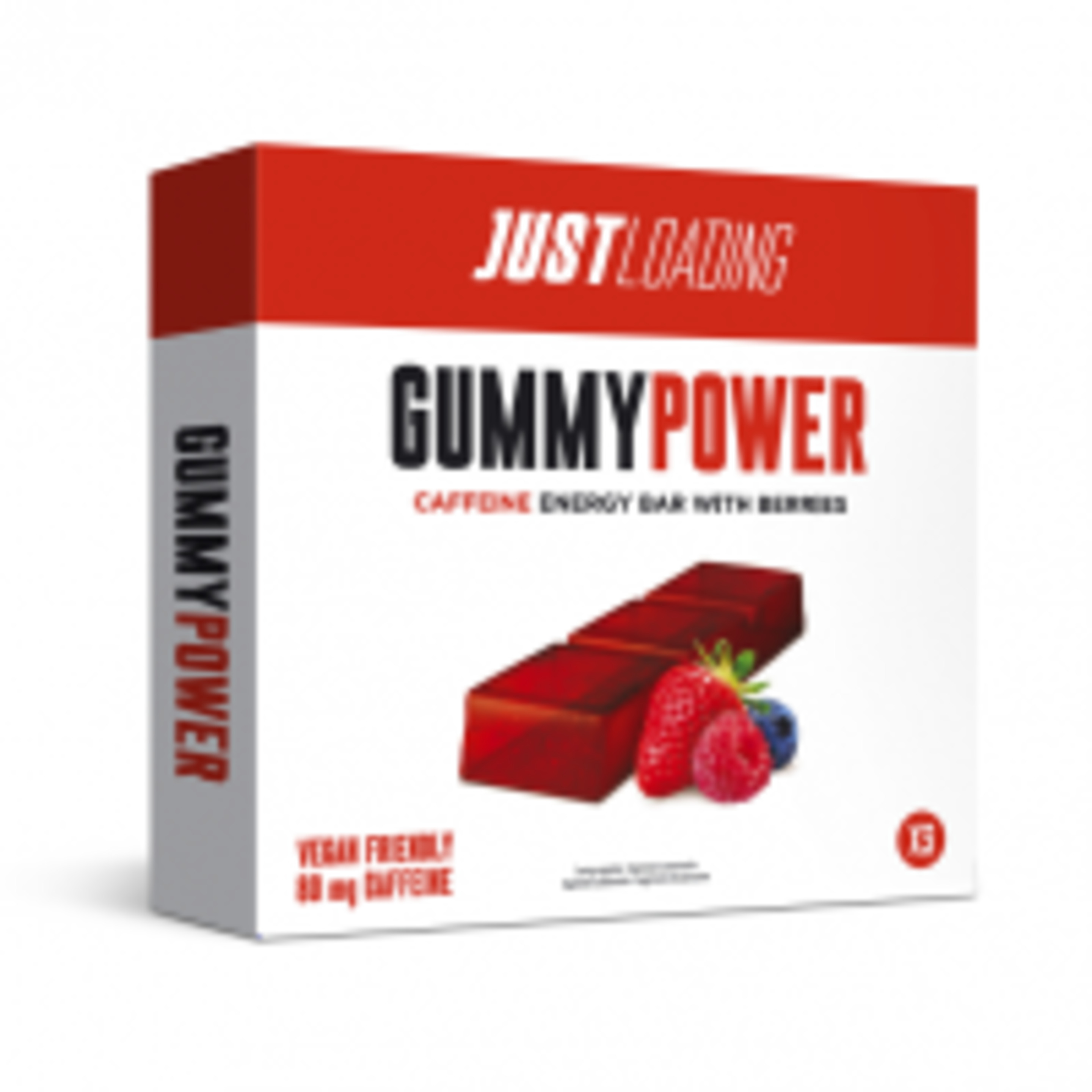 Barrita Energética Gummypower Justloading - Sabor Frutos Rojos  MKP