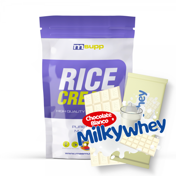 Rice Cream - 2kg Sabor Chocolate Blanco Con Leche De Mm Supplements