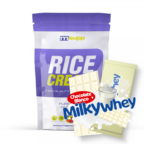 Rice Cream (crema De Arroz Precocida) - 1kg De Mm Supplements Sabor Chocolate Blanco Milky Whey