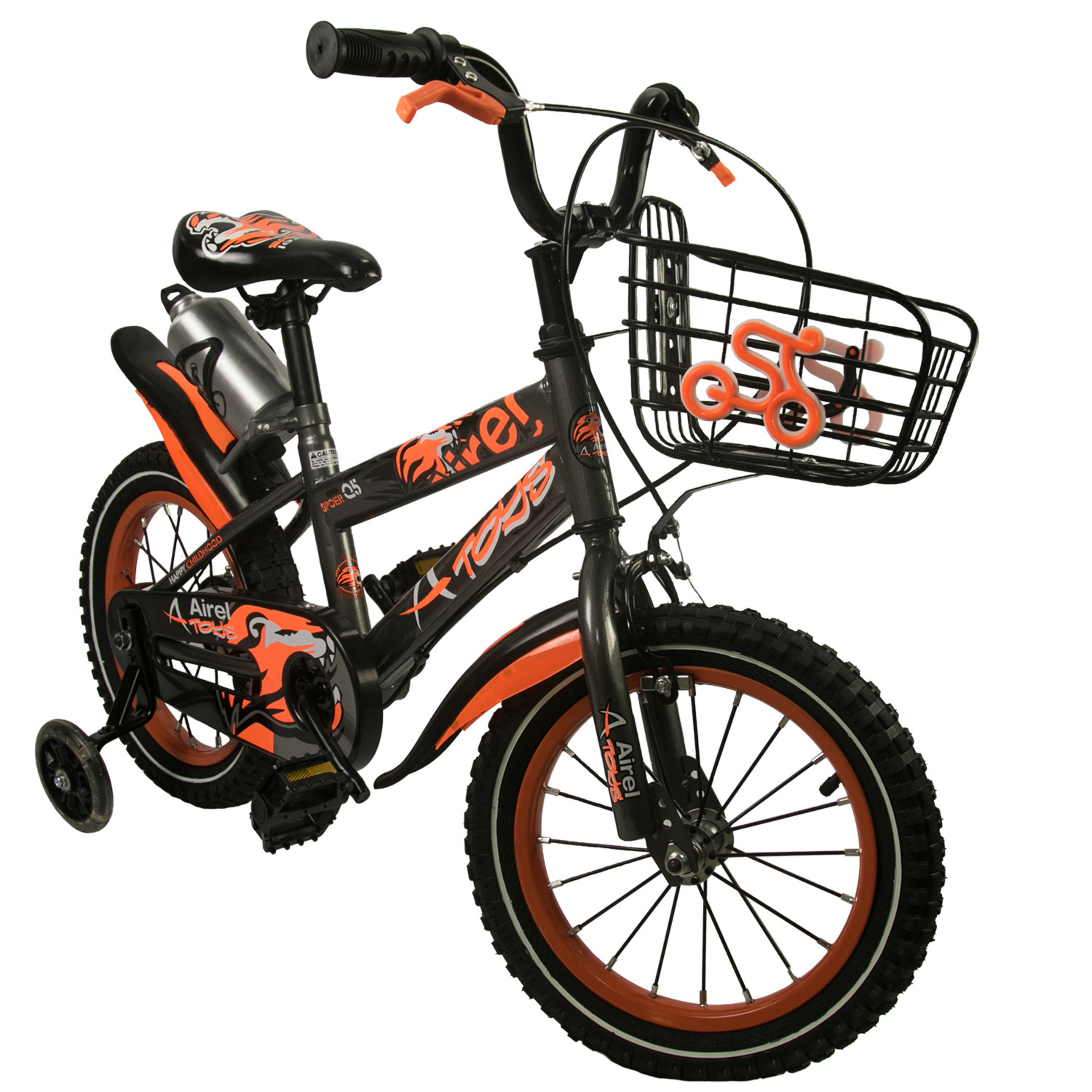 Bicicleta Infantil Para Niñas-niños 7 A 9 Años 18 Pulgadas Color Gris