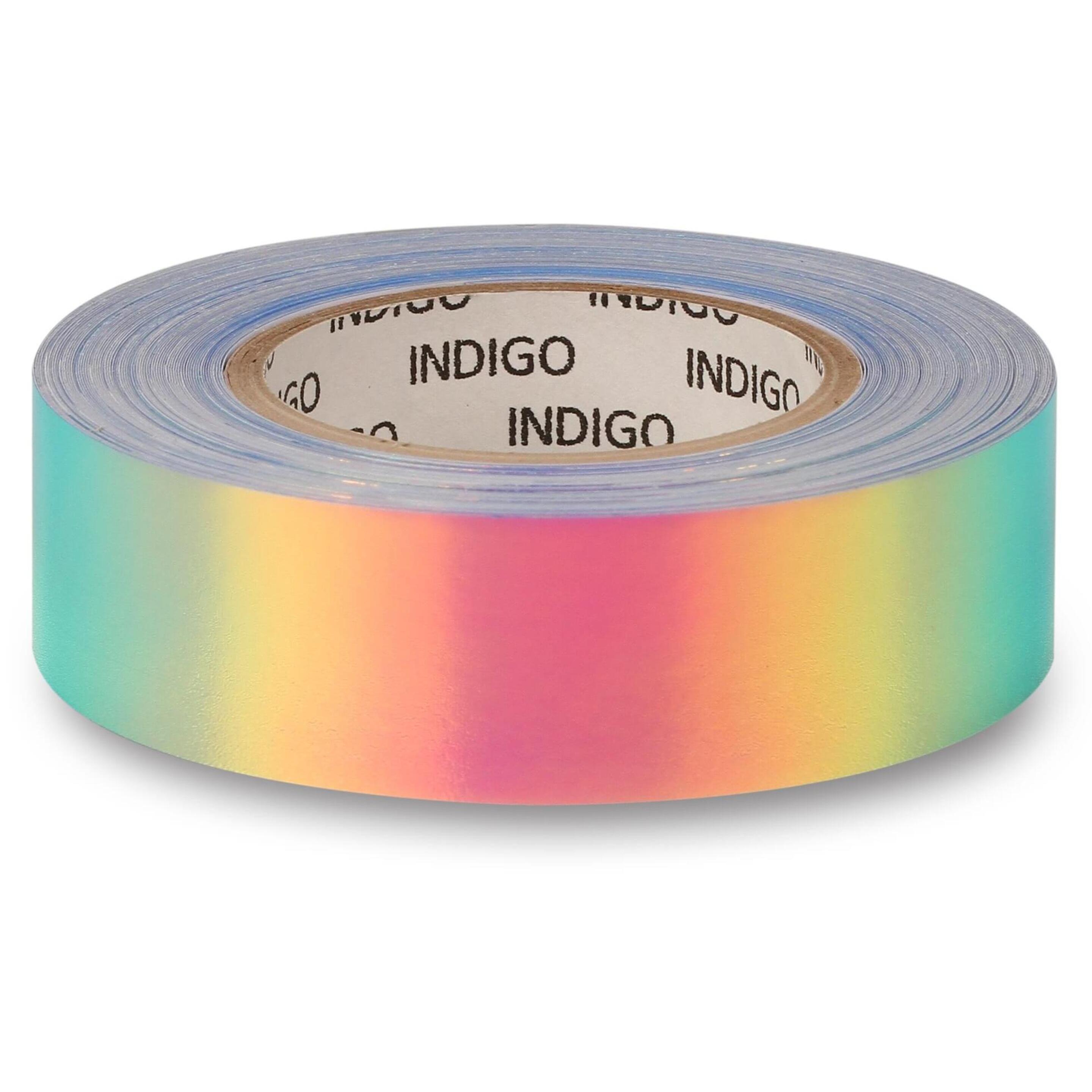 Rollo Adhesivo Con Efecto Espejo Rainbow Indigo 20mm*14m