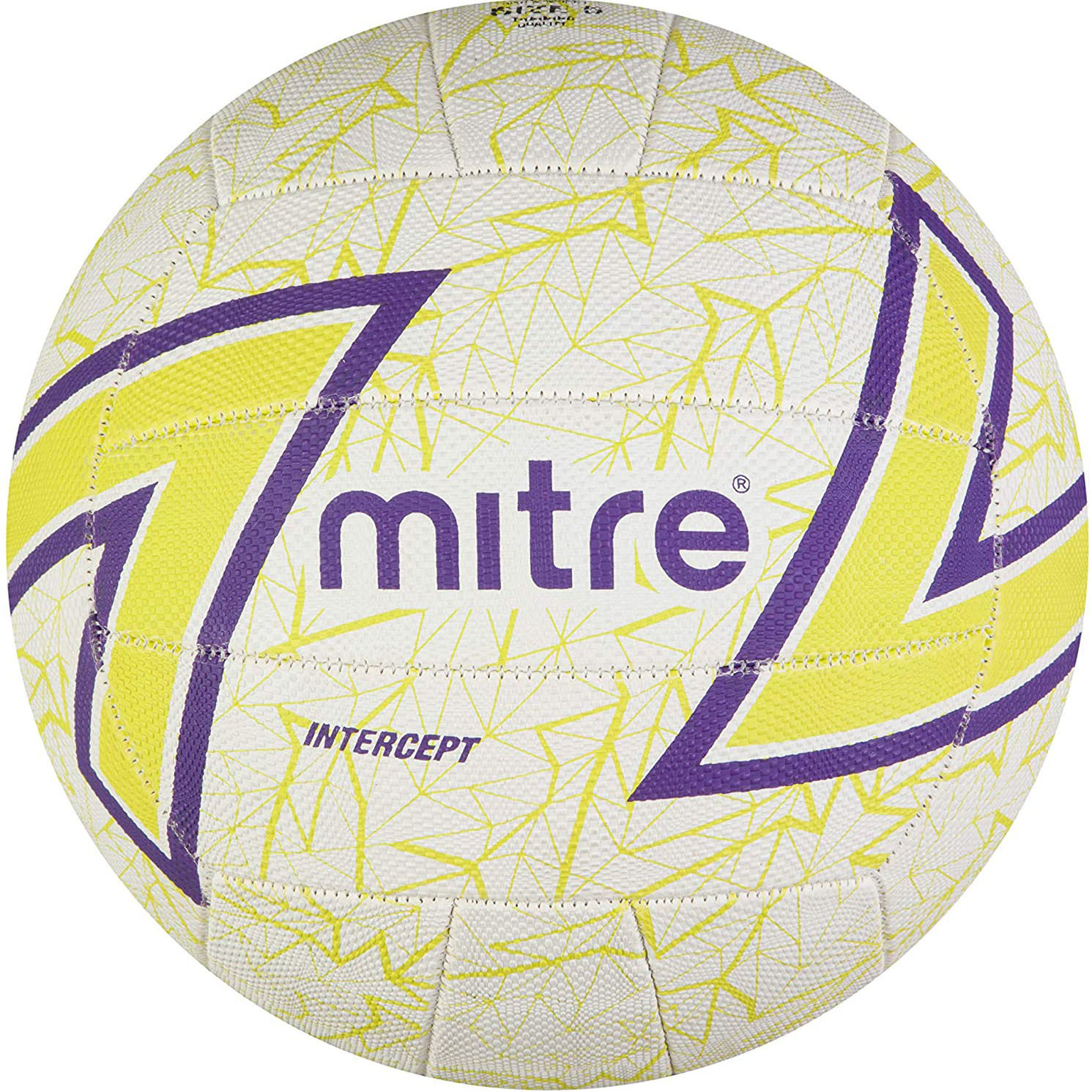 Balón Netball Mitre Intercept - blanco-amarillo - 