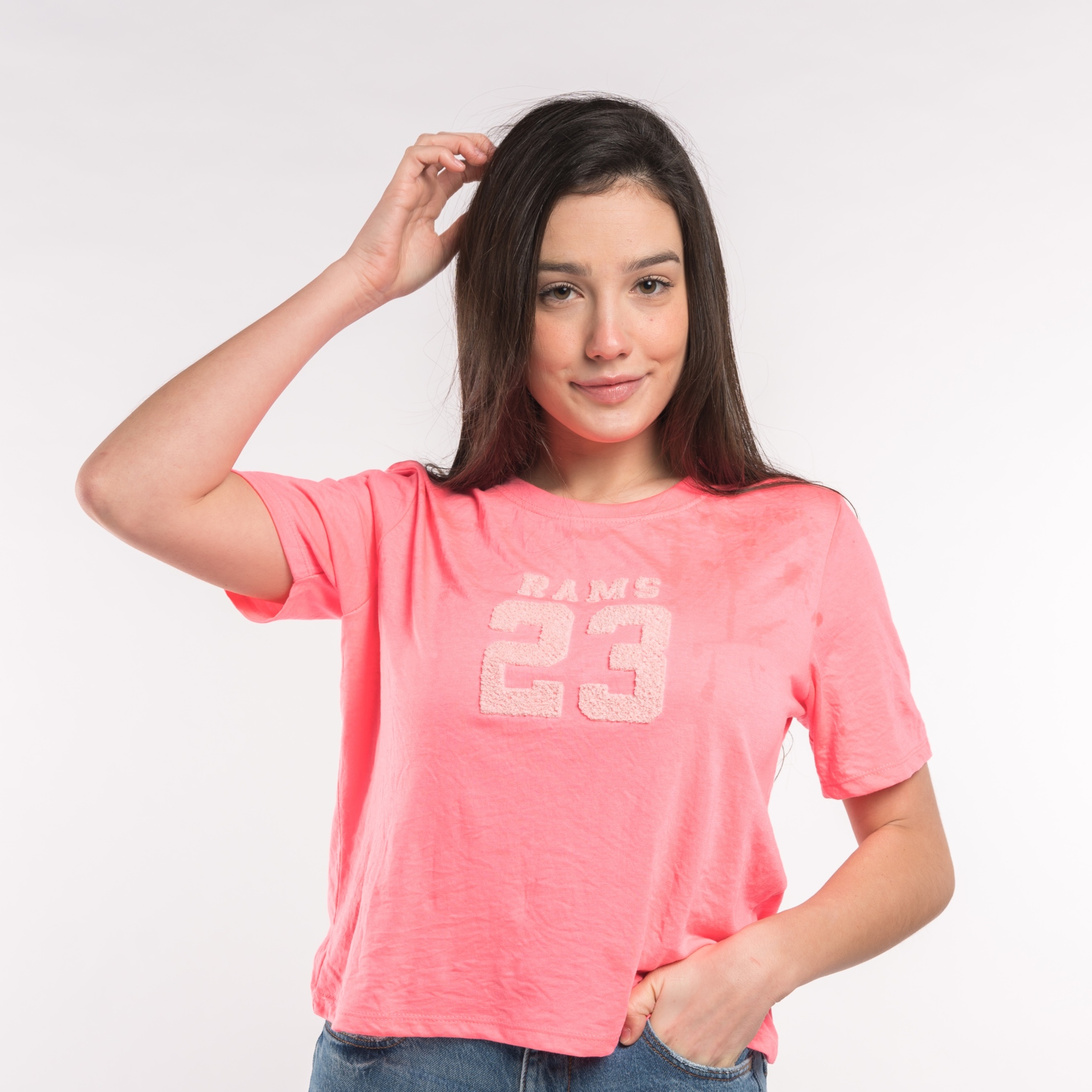 Camiseta Rams 23 Toalla - rosa - 