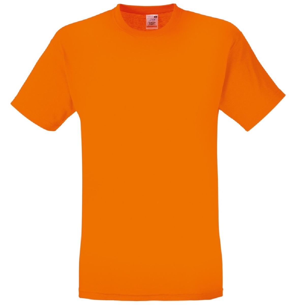 Camiseta Básica De Manga Corta De Calidad Fruit Of The Loom Original - naranja - 